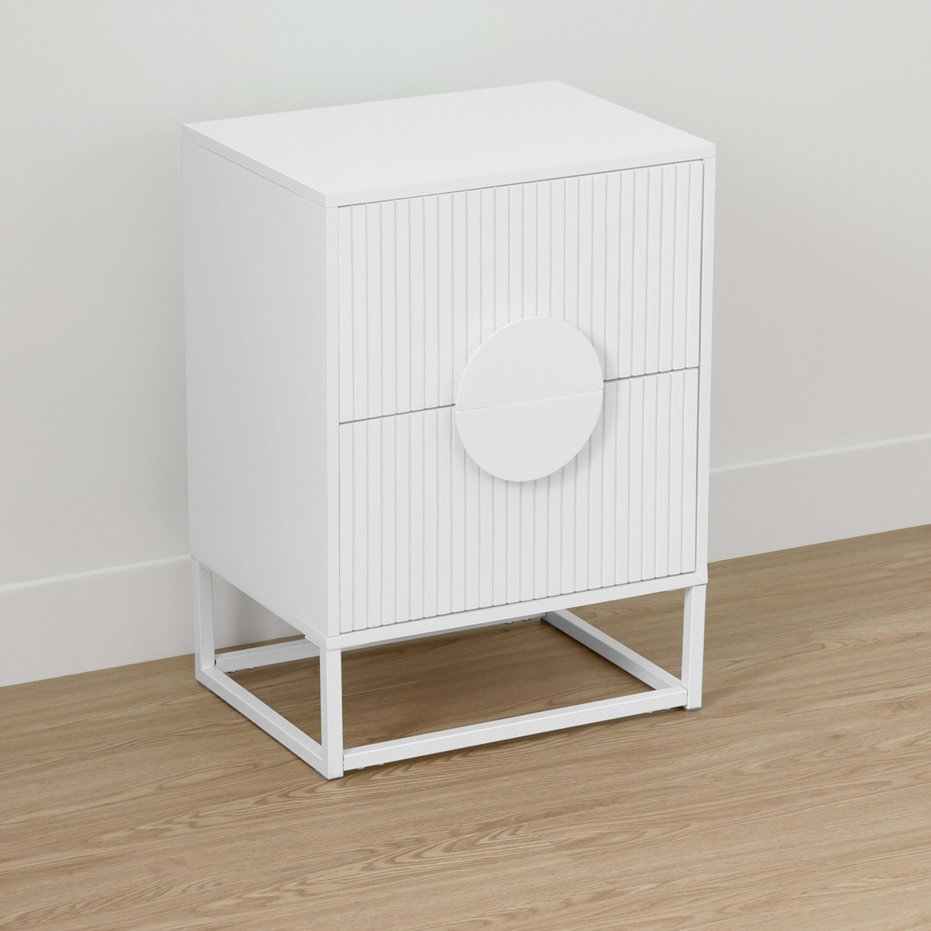 6 Stevie 2 Drawer Bedside Table - White, 6 of 10