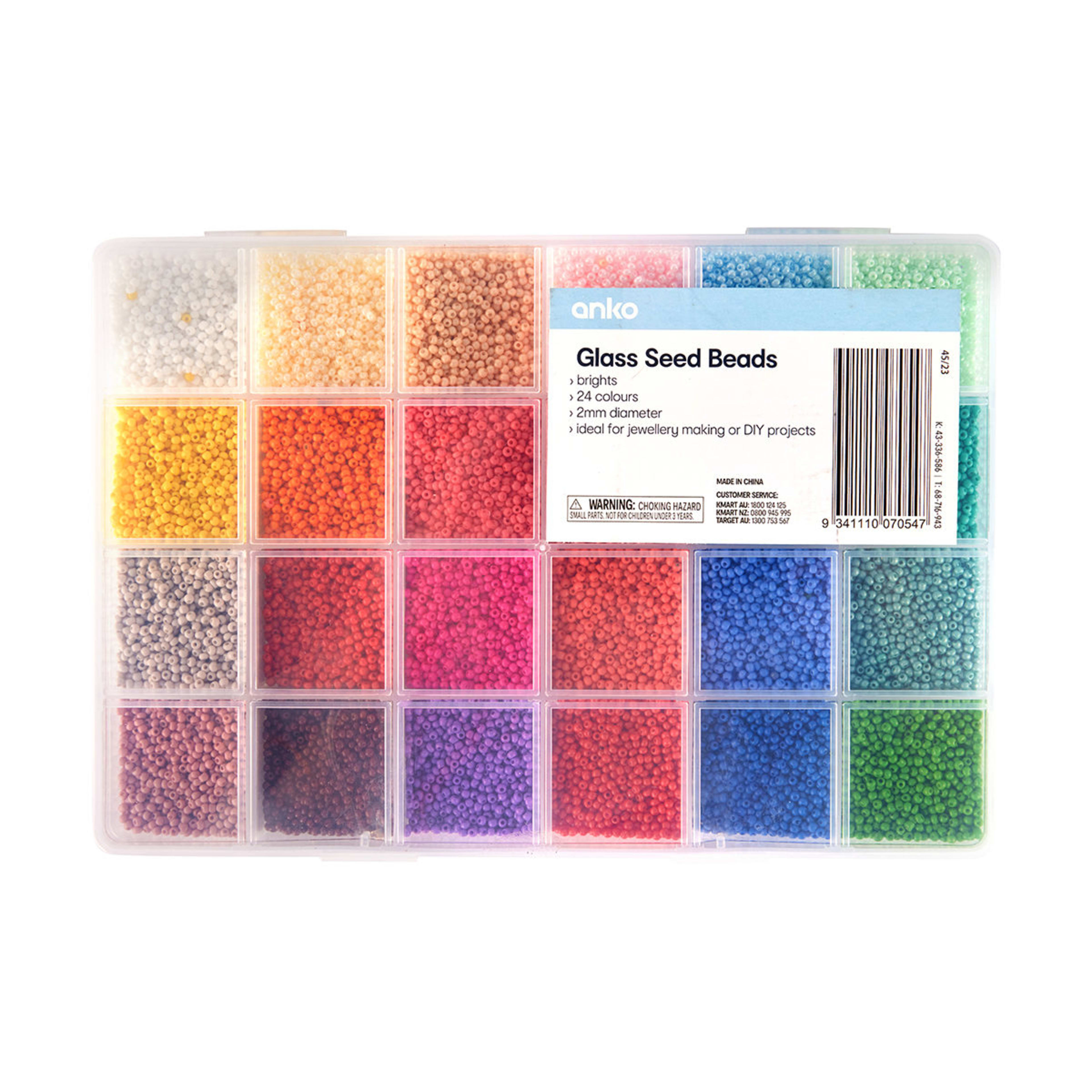 Glass Seed Beads Brights Kmart NZ