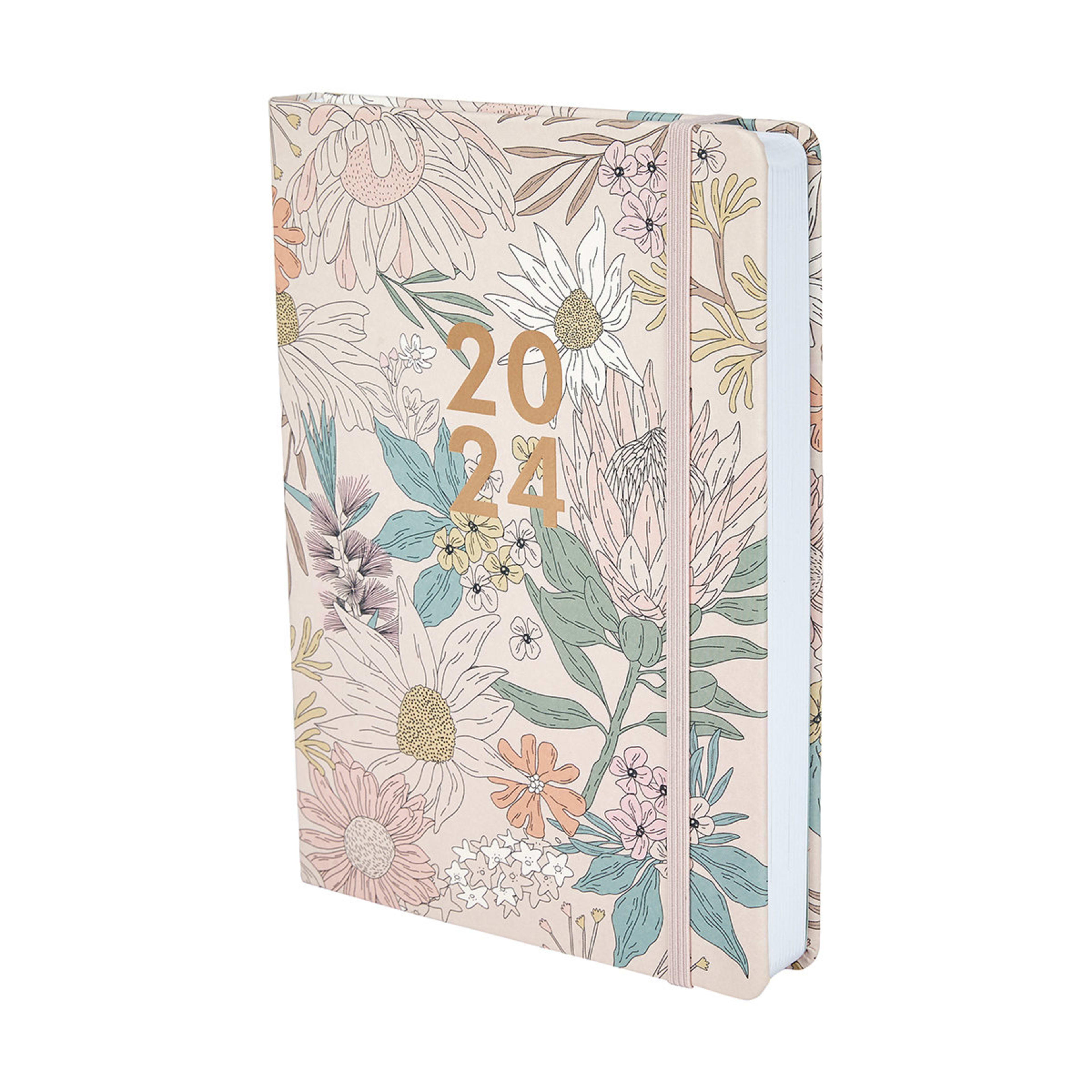 2024 A5 Daily Diary - Wildflower - Kmart