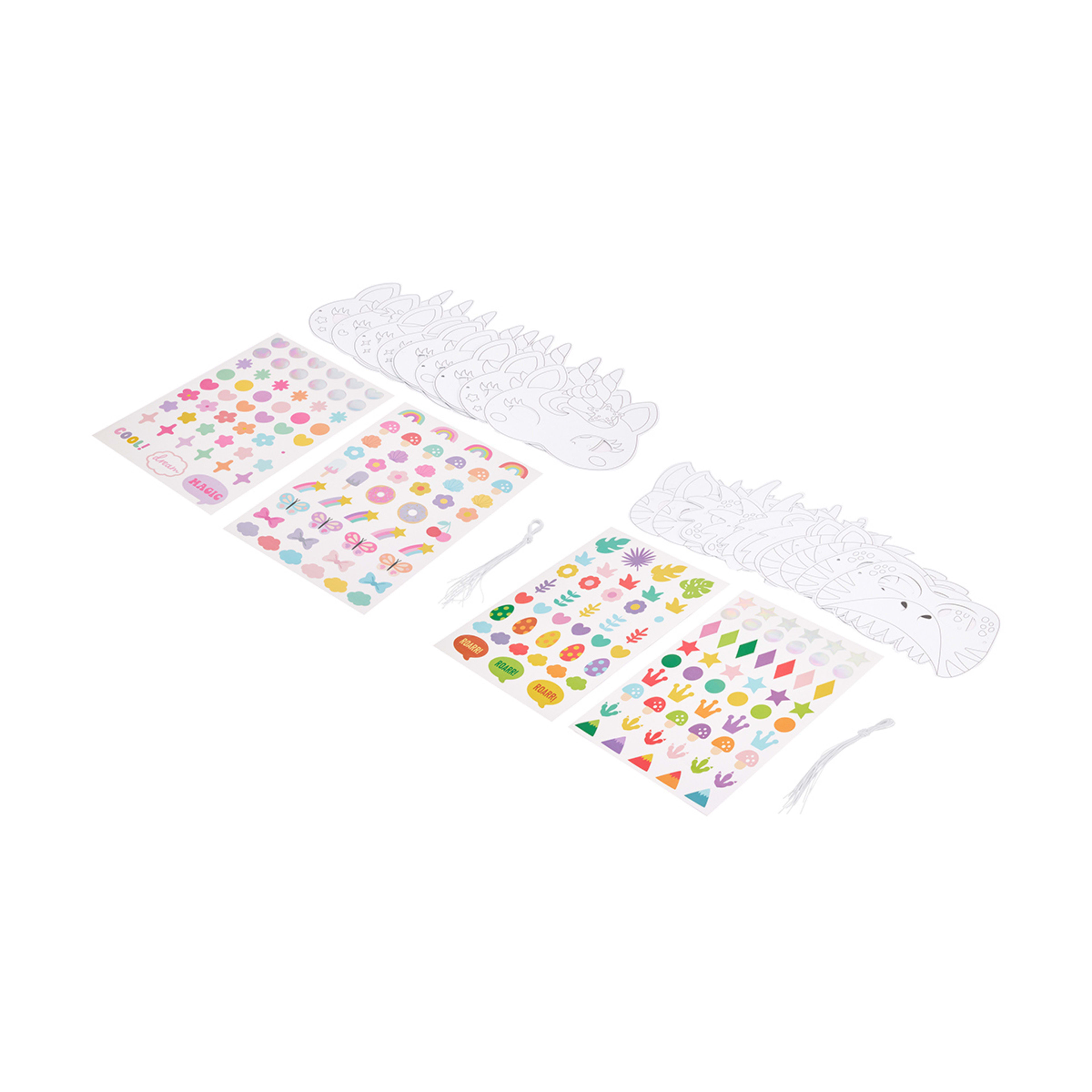 3 22 Piece Decorate Your Own Mask Kit - Assorted, 3 of 9