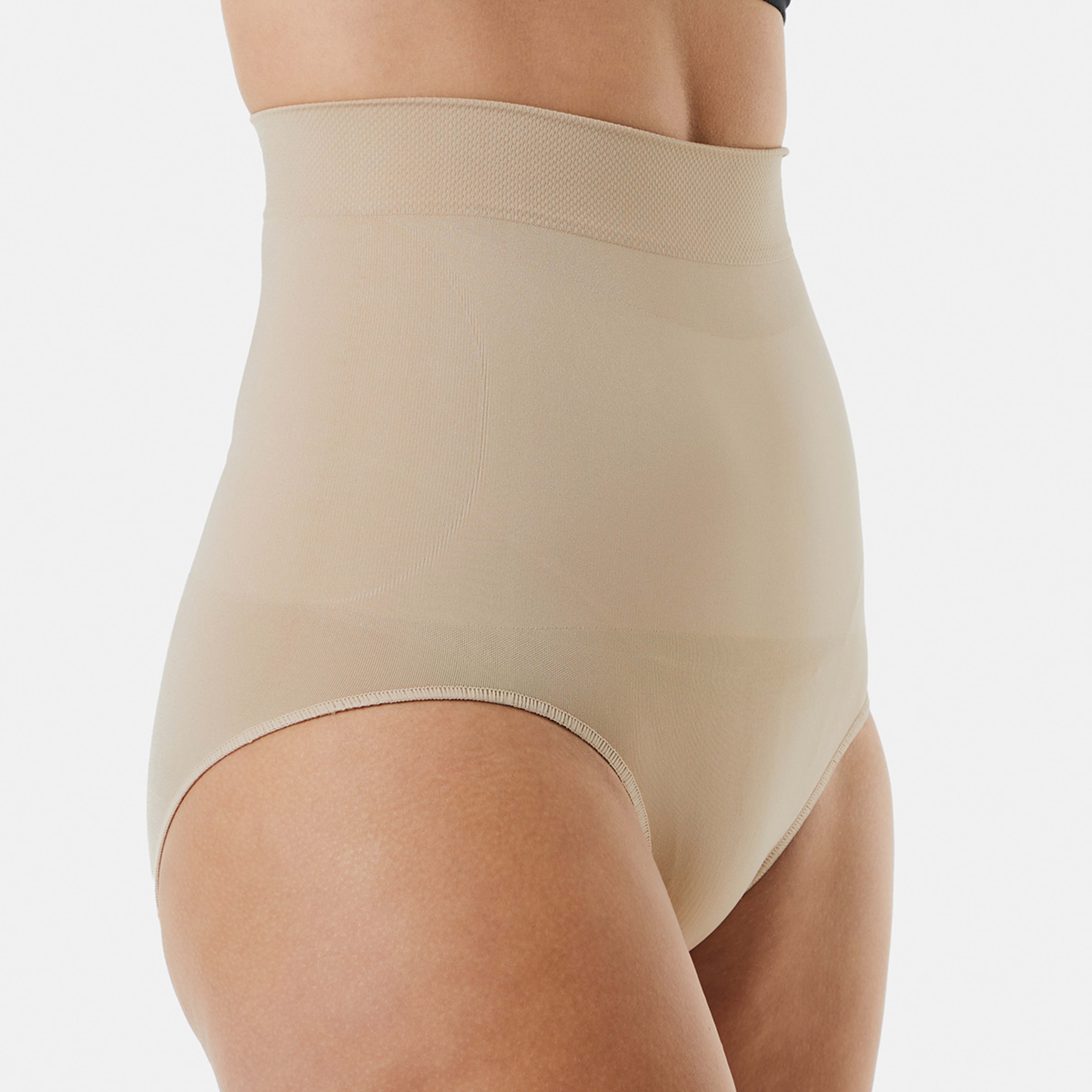 5 2 Pack Seamfree Shaping Full Briefs Blk Beige, 5 of 8