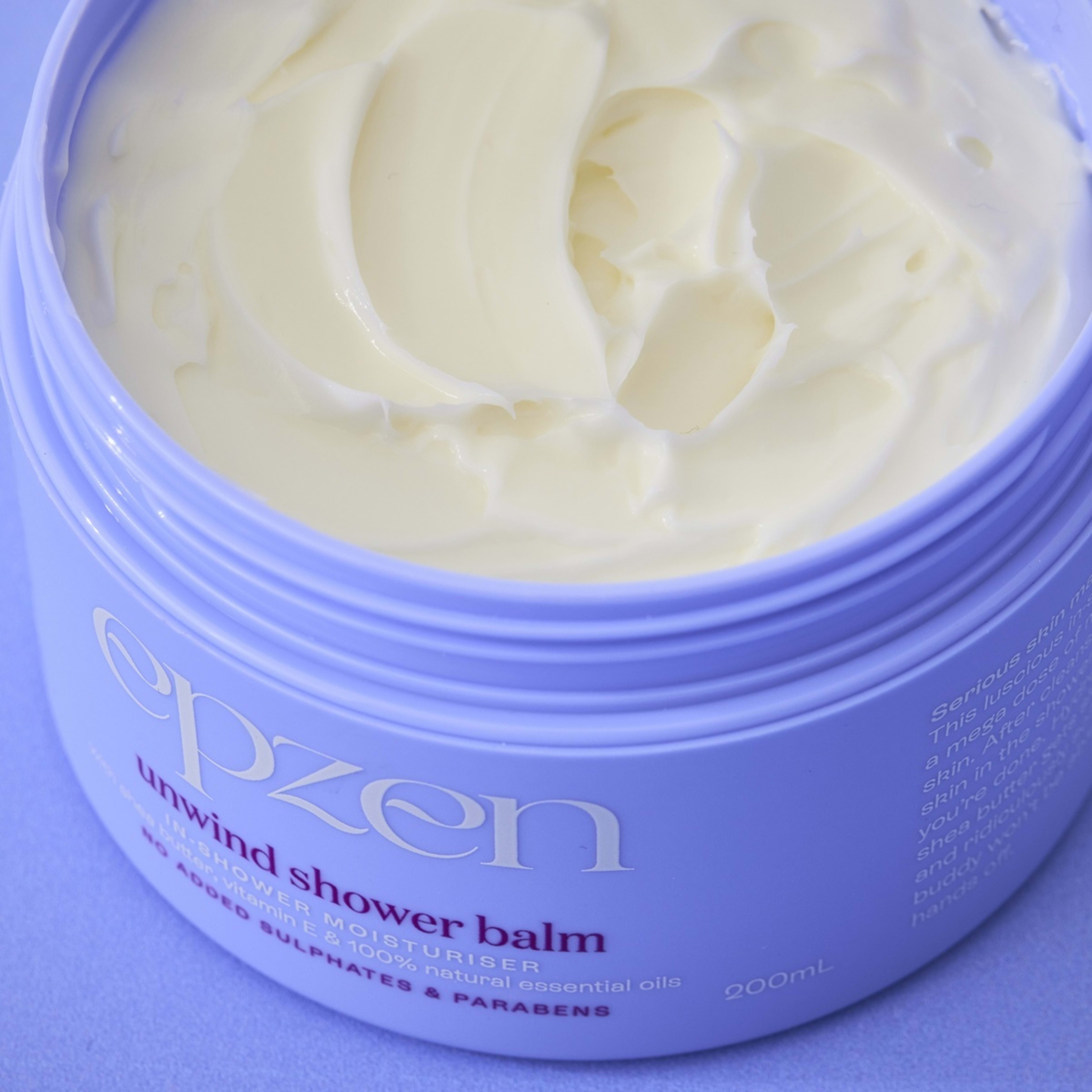 4 Epzen Unwind Shower Balm 200ml - Shea Butter, Vitamin E and Natural Essential Oils, 4 of 4