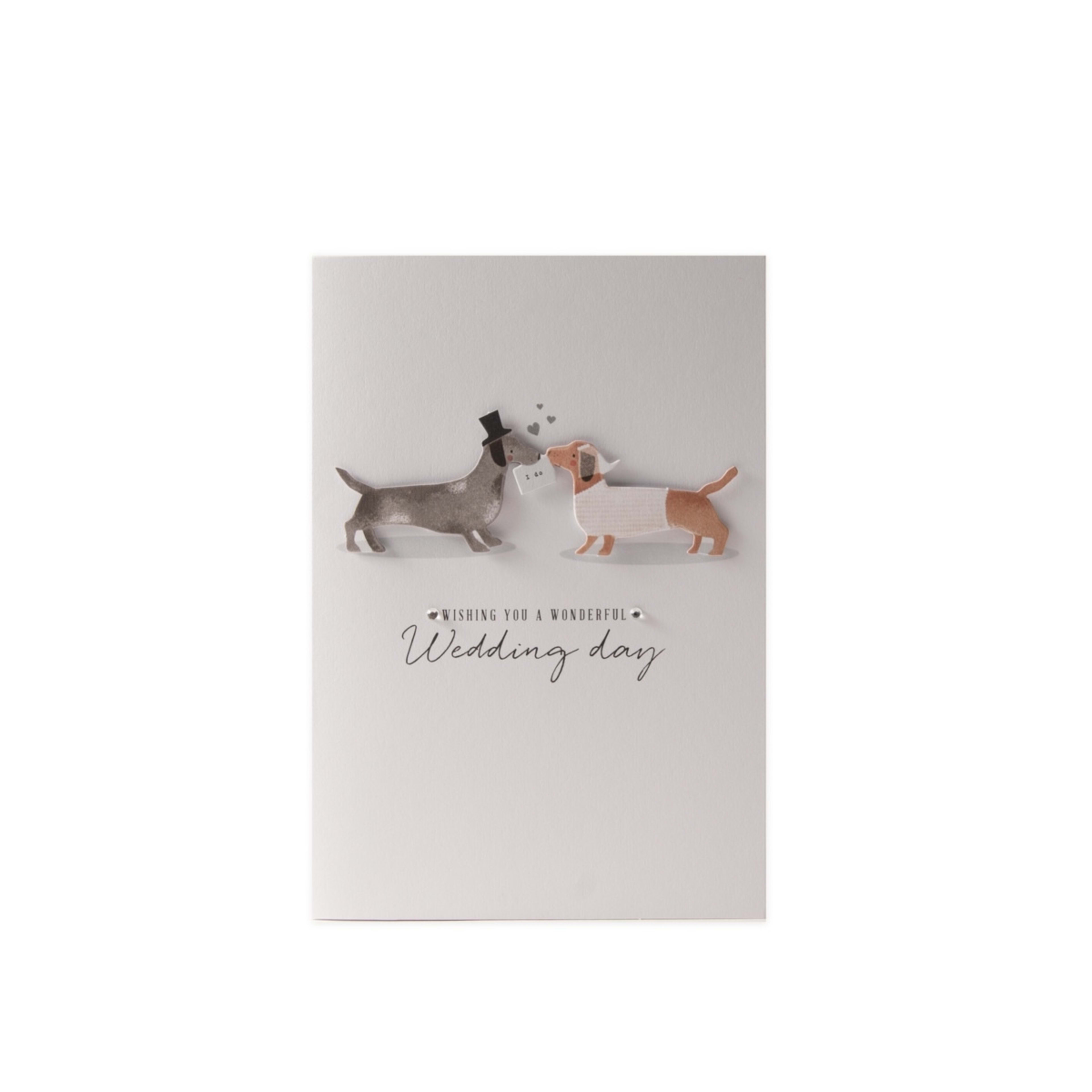 Connections from Hallmark Wedding Card Dachshunds Say I Do Kmart