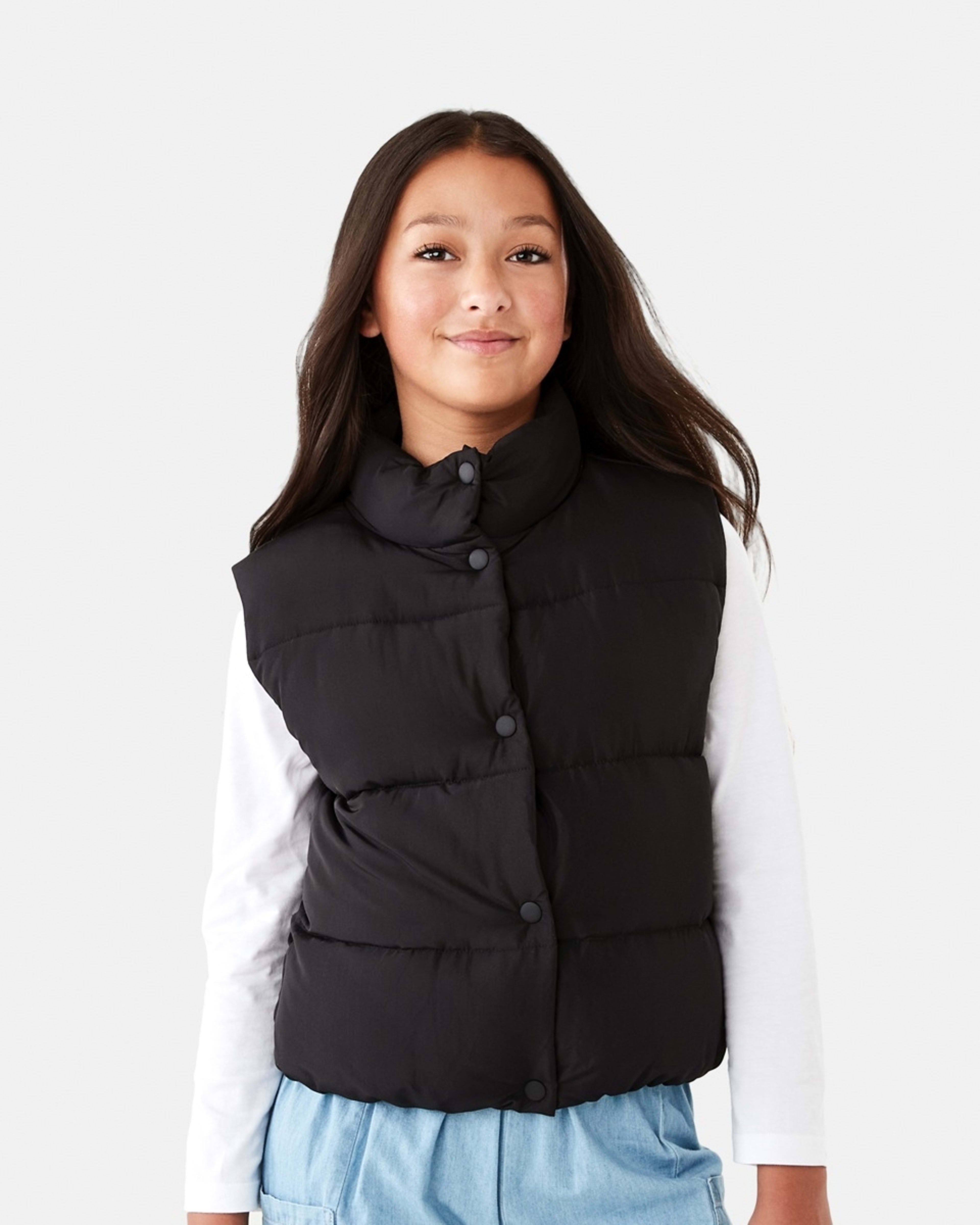 2 Puffer Vest Black, 2 of 10