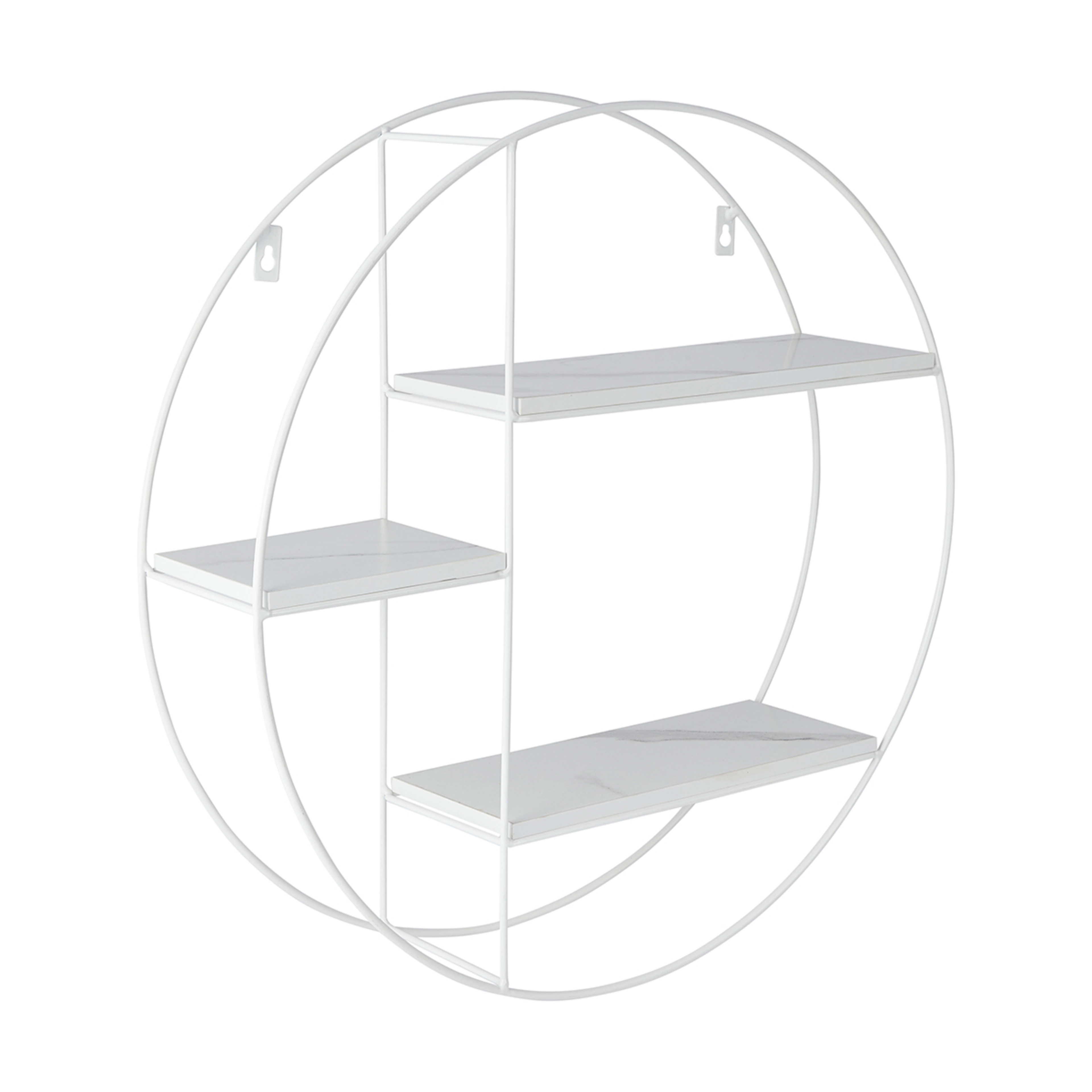 Marble Look Round Shadow Box Kmart