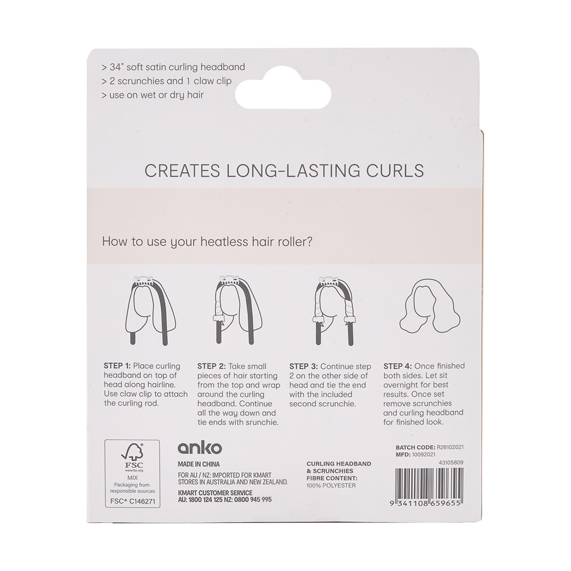 Heatless Hair Roller Kmart