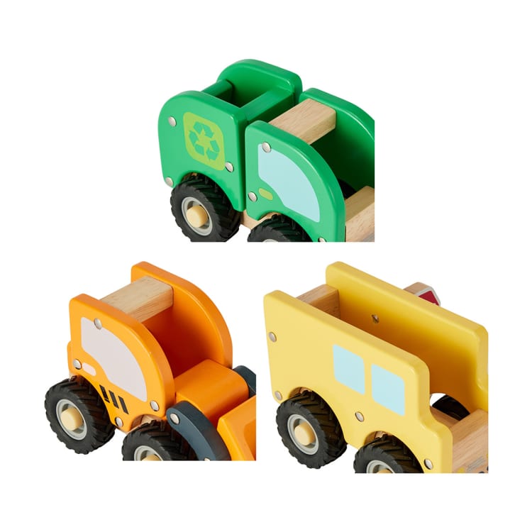 Wooden Town Vehicle - Assorted - Kmart