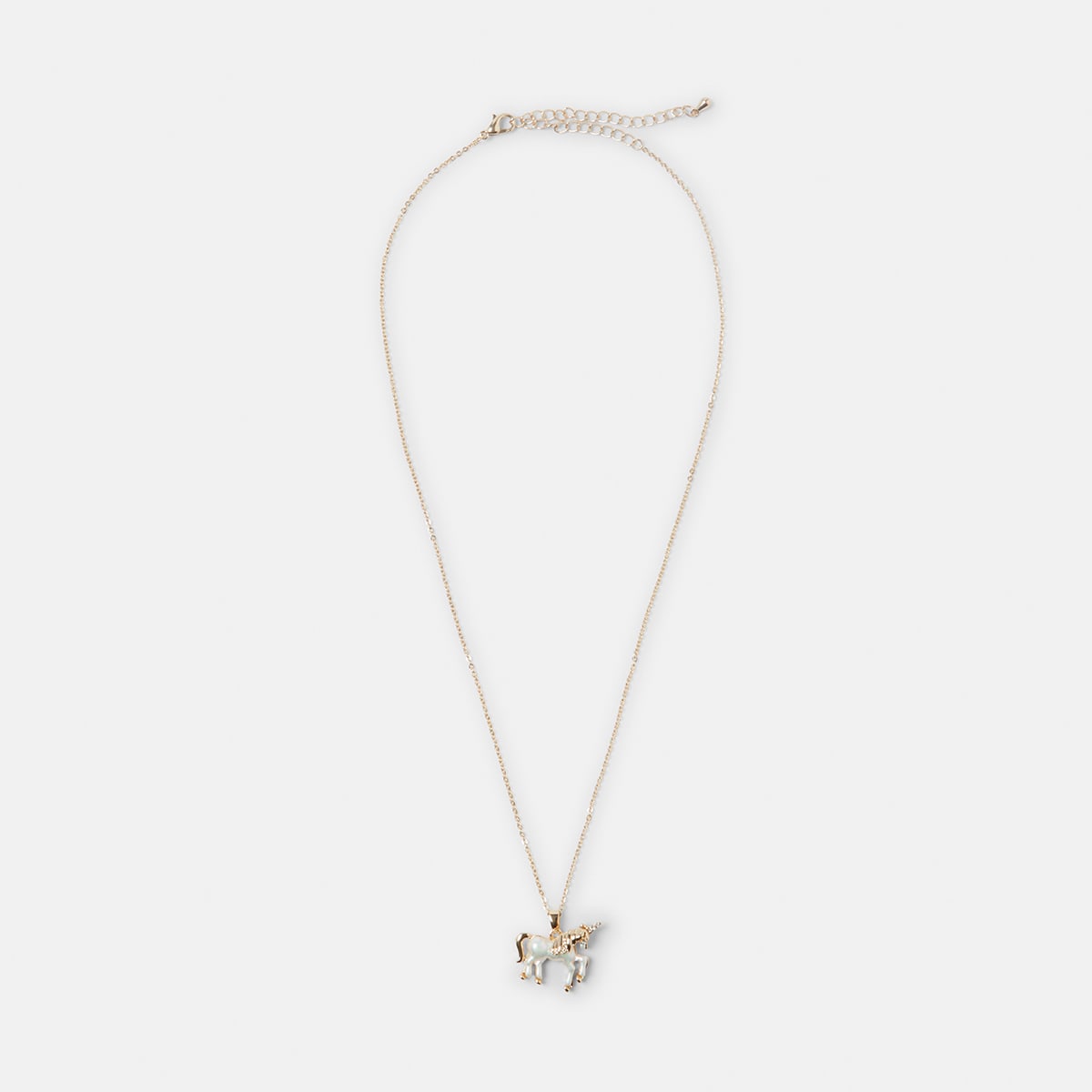 Unicorn Pendant Necklace Gold Tone Kmart
