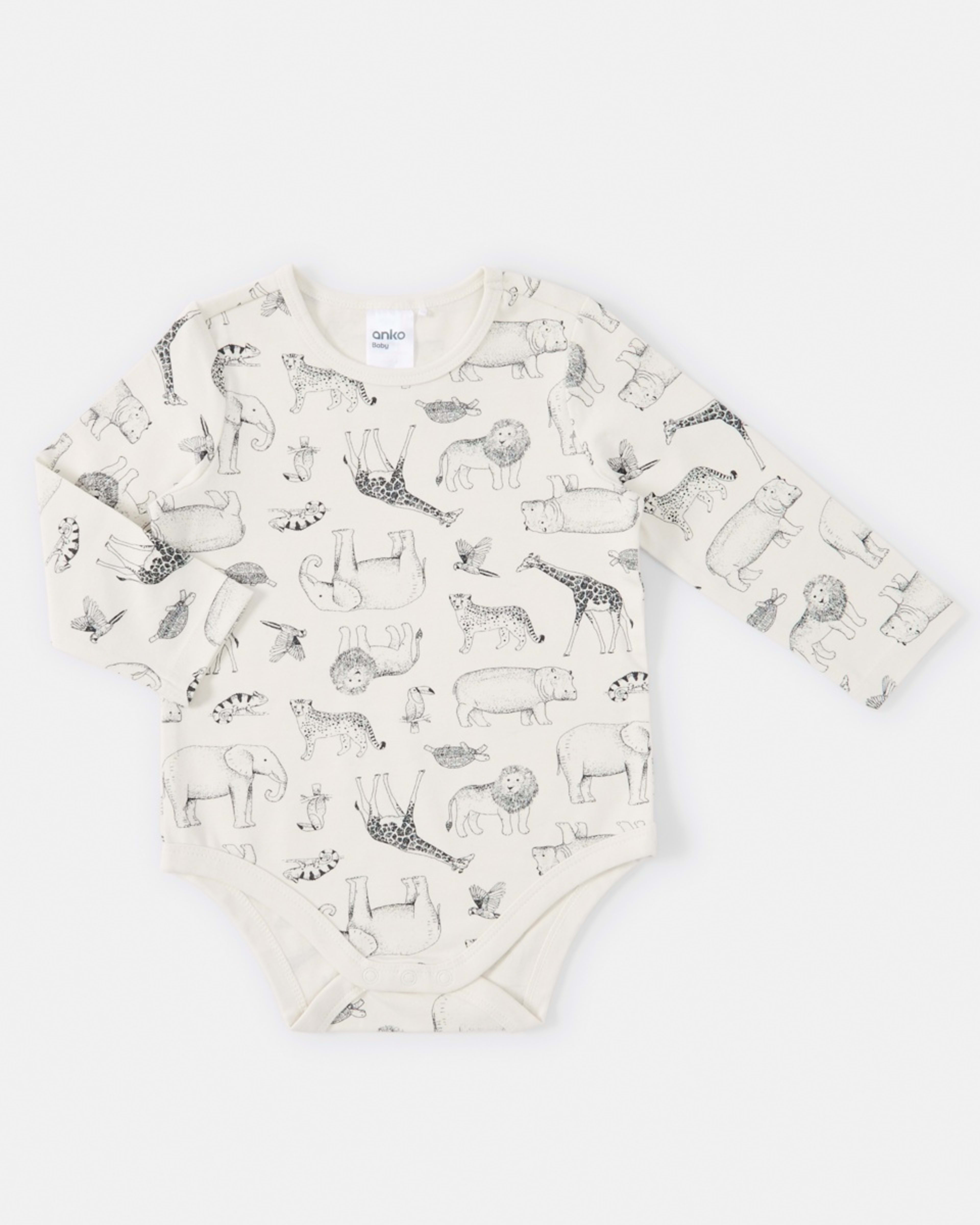 3 3 Pack Bodysuits Bge Safari, 3 of 8