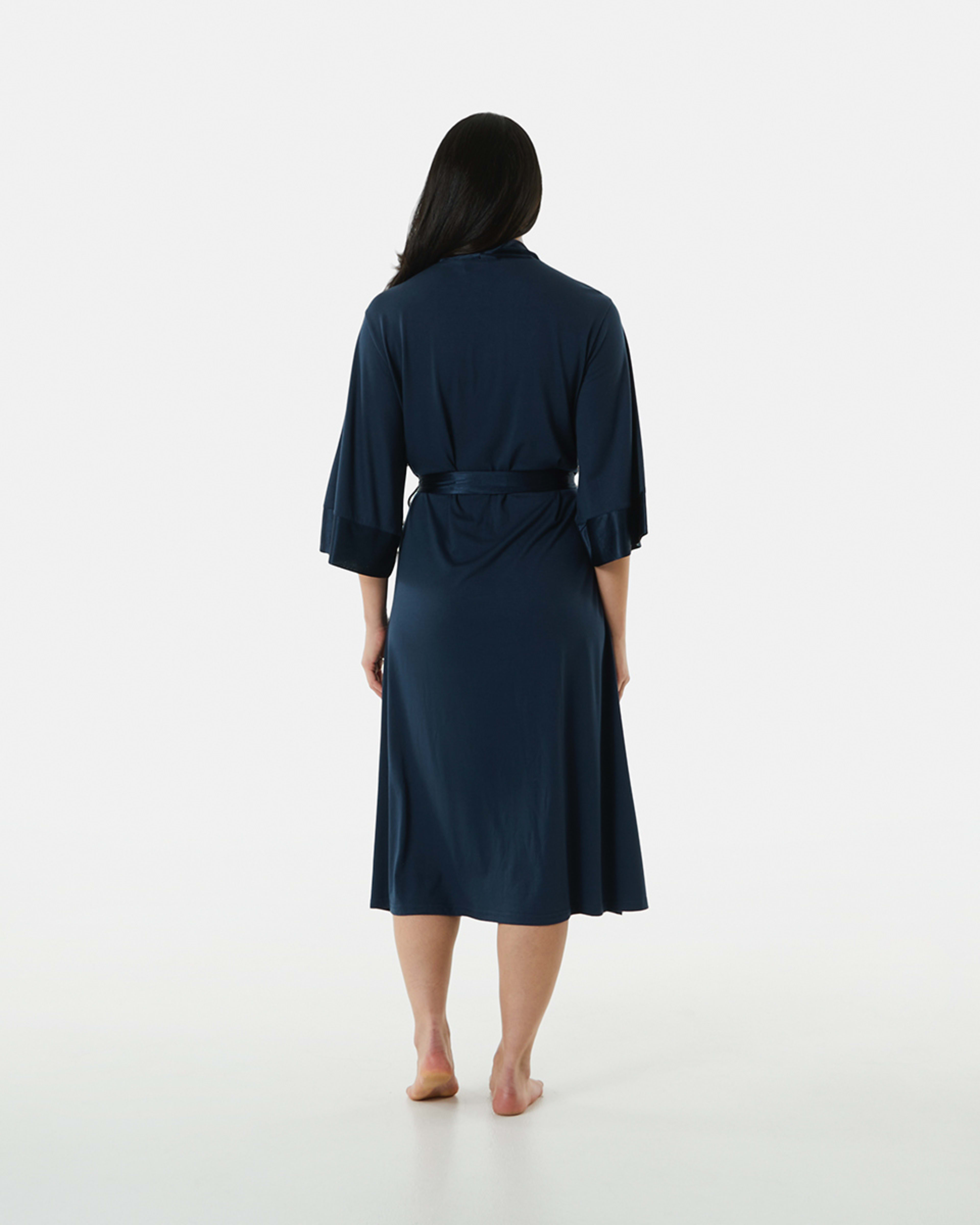 Satin Trim Gown Kmart