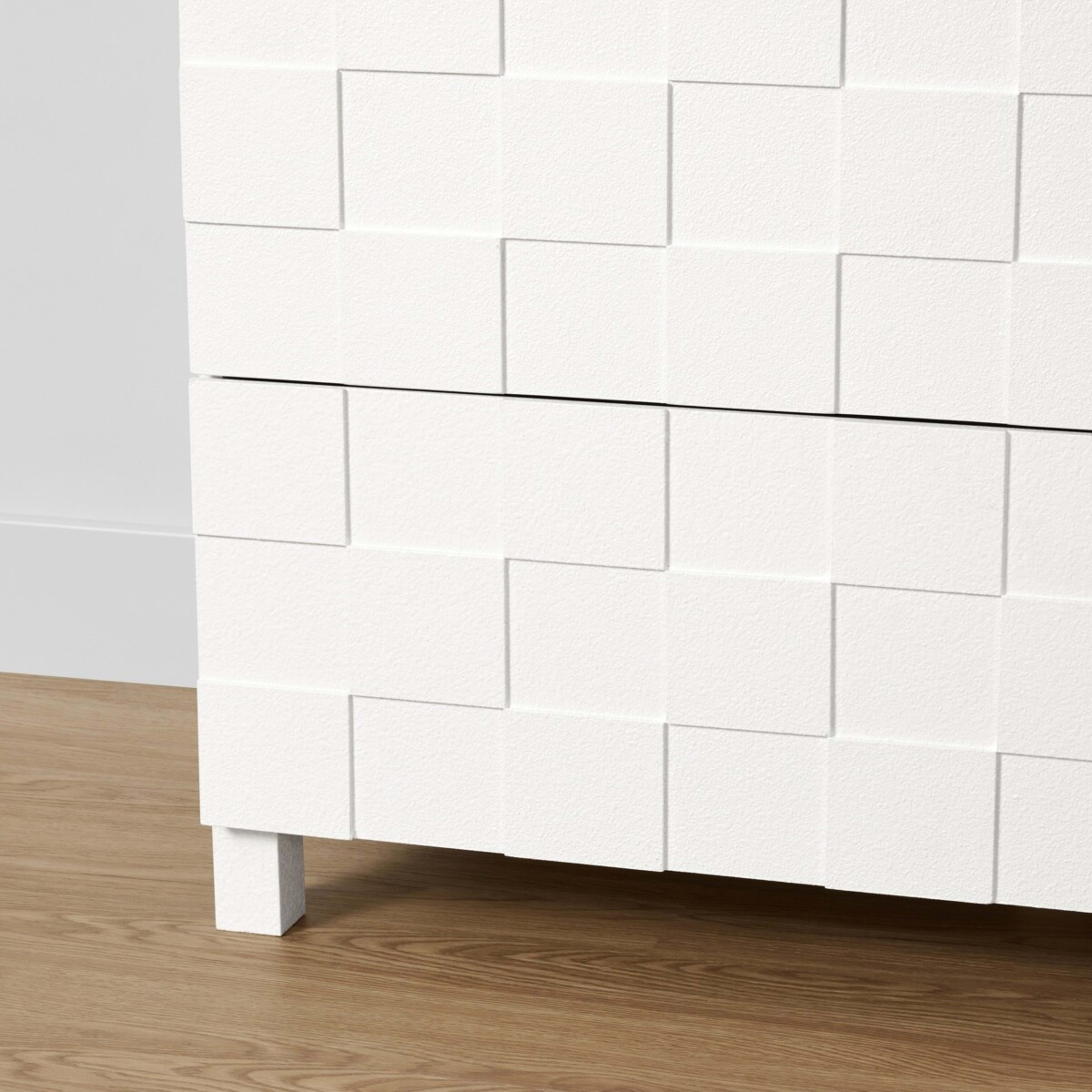 8 Chase Check 3 Drawer Chest - White, 8 of 10