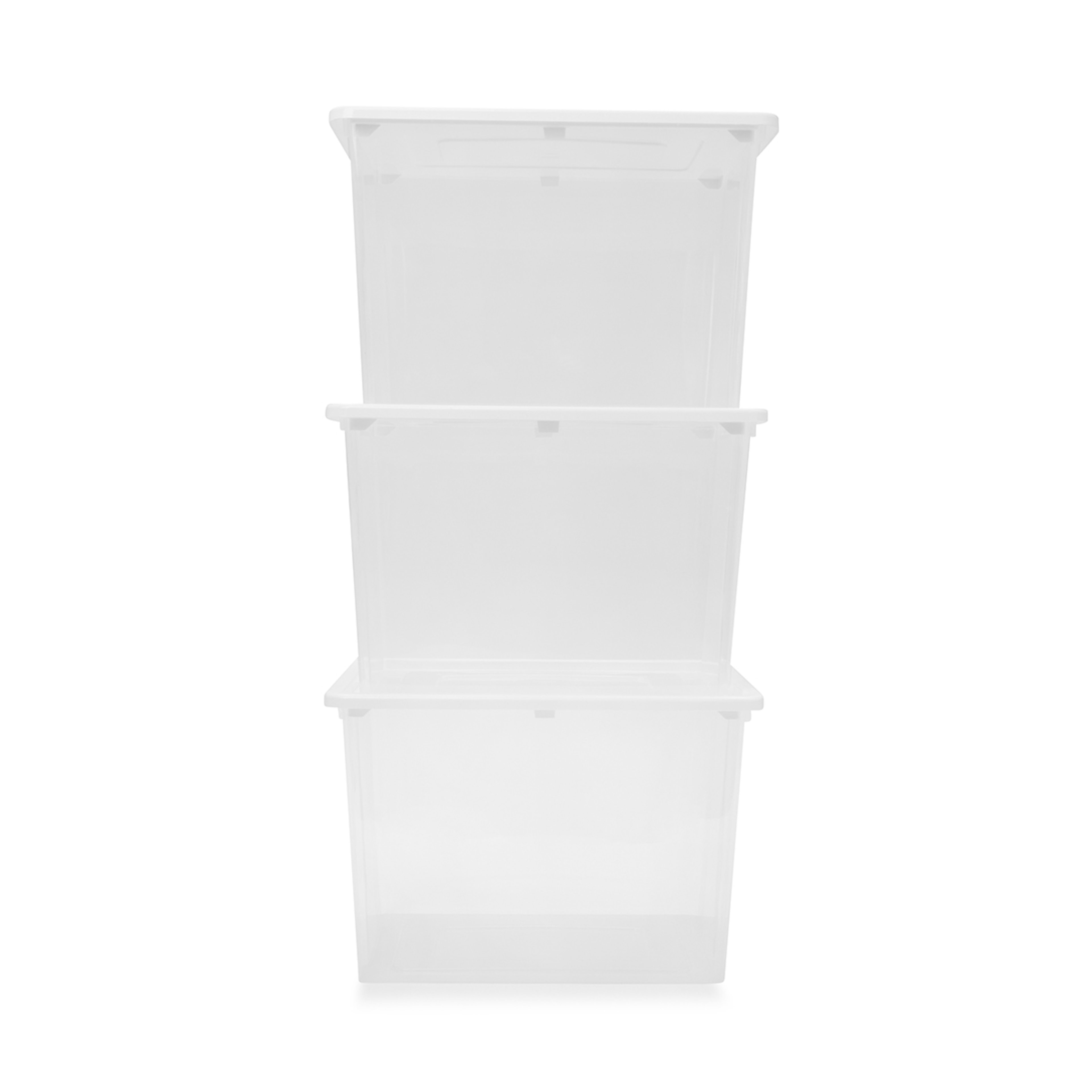 4 Set of 3 20L Storage Box with Lid, 4 of 5