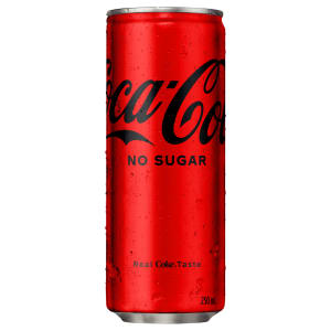 Coca-Cola No Sugar Soft Drink Can 250ml - Kmart