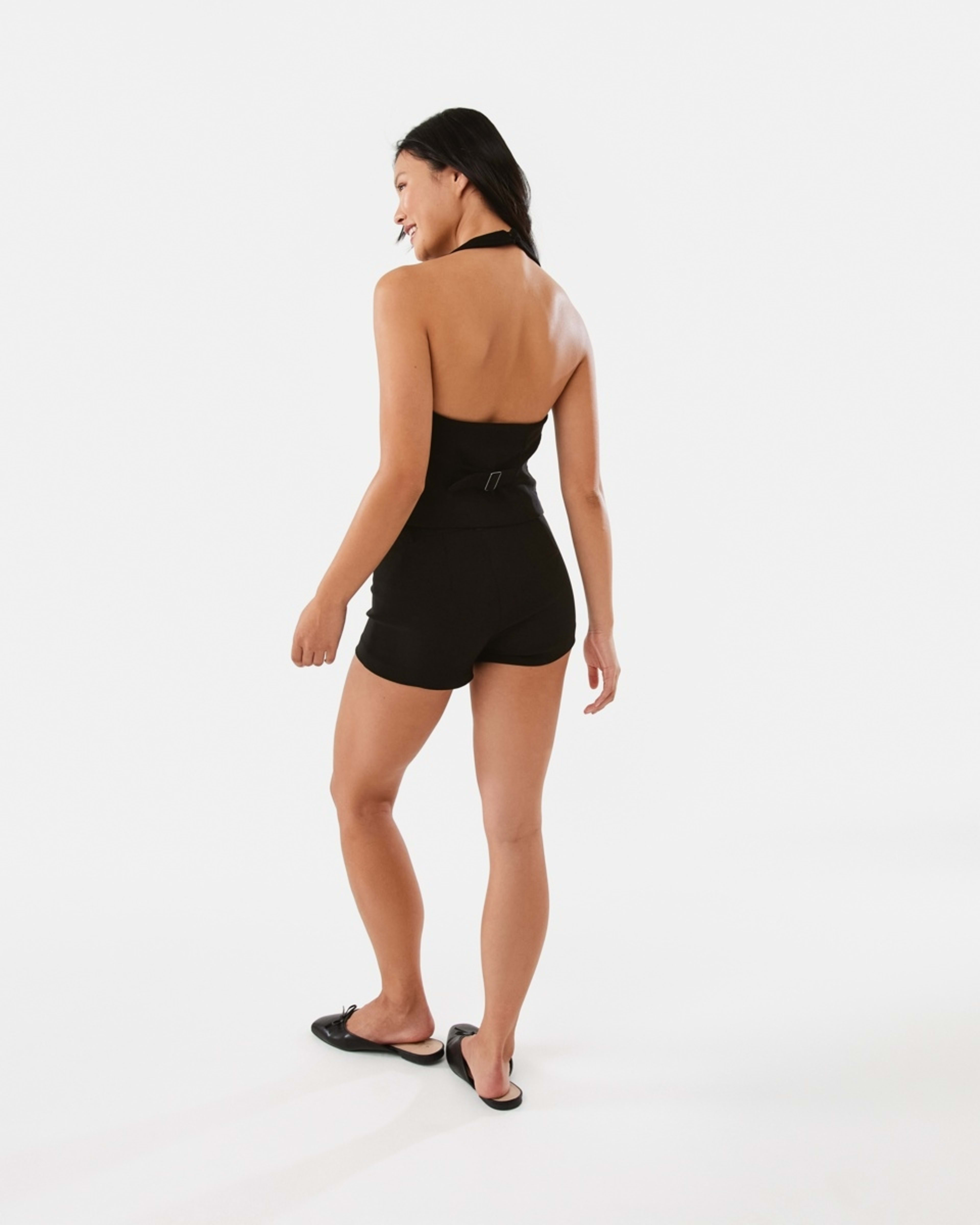 6 Micro Bengaline Shorts Black, 6 of 8
