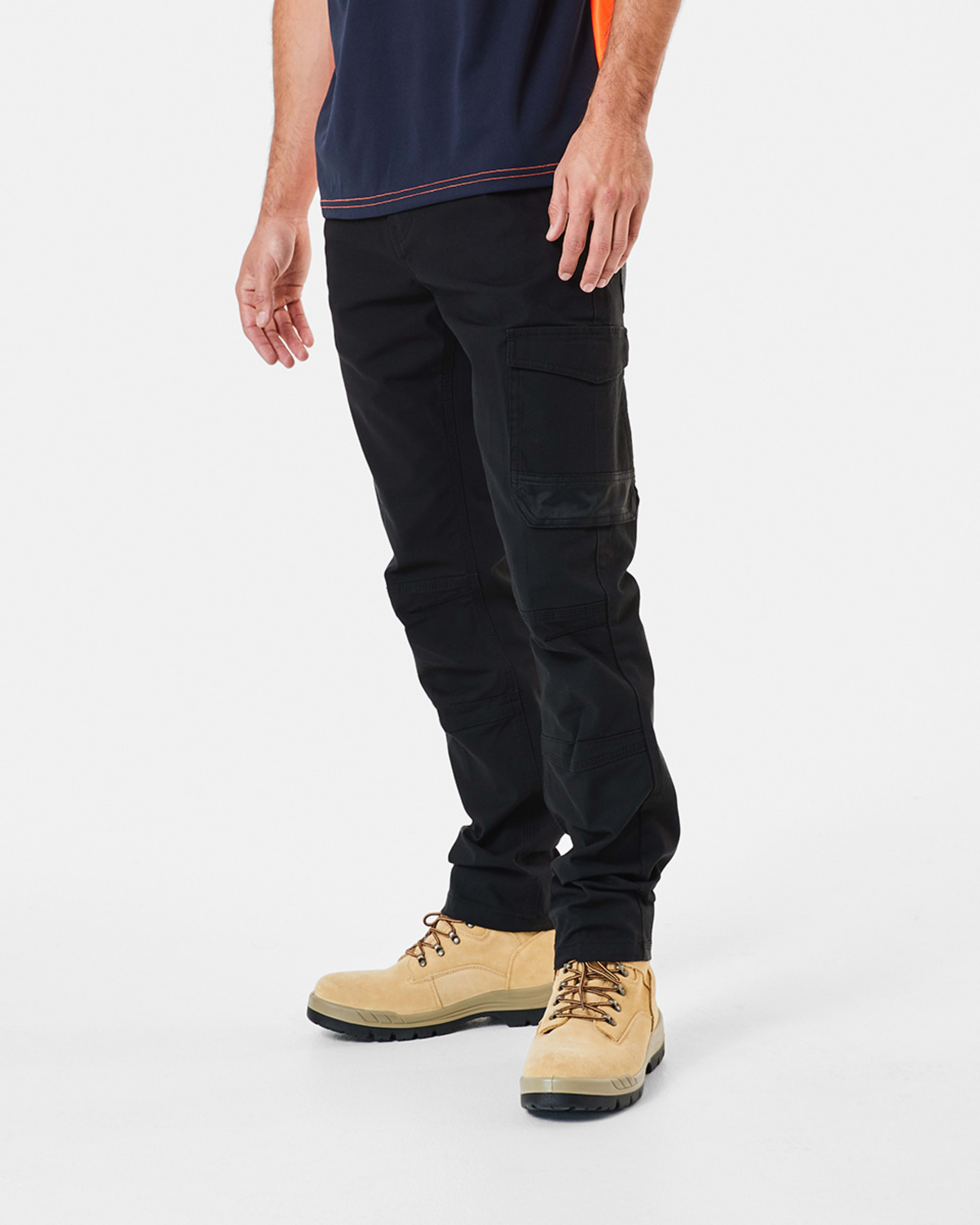 2 Slim Leg Work Pants Black, 2 of 7