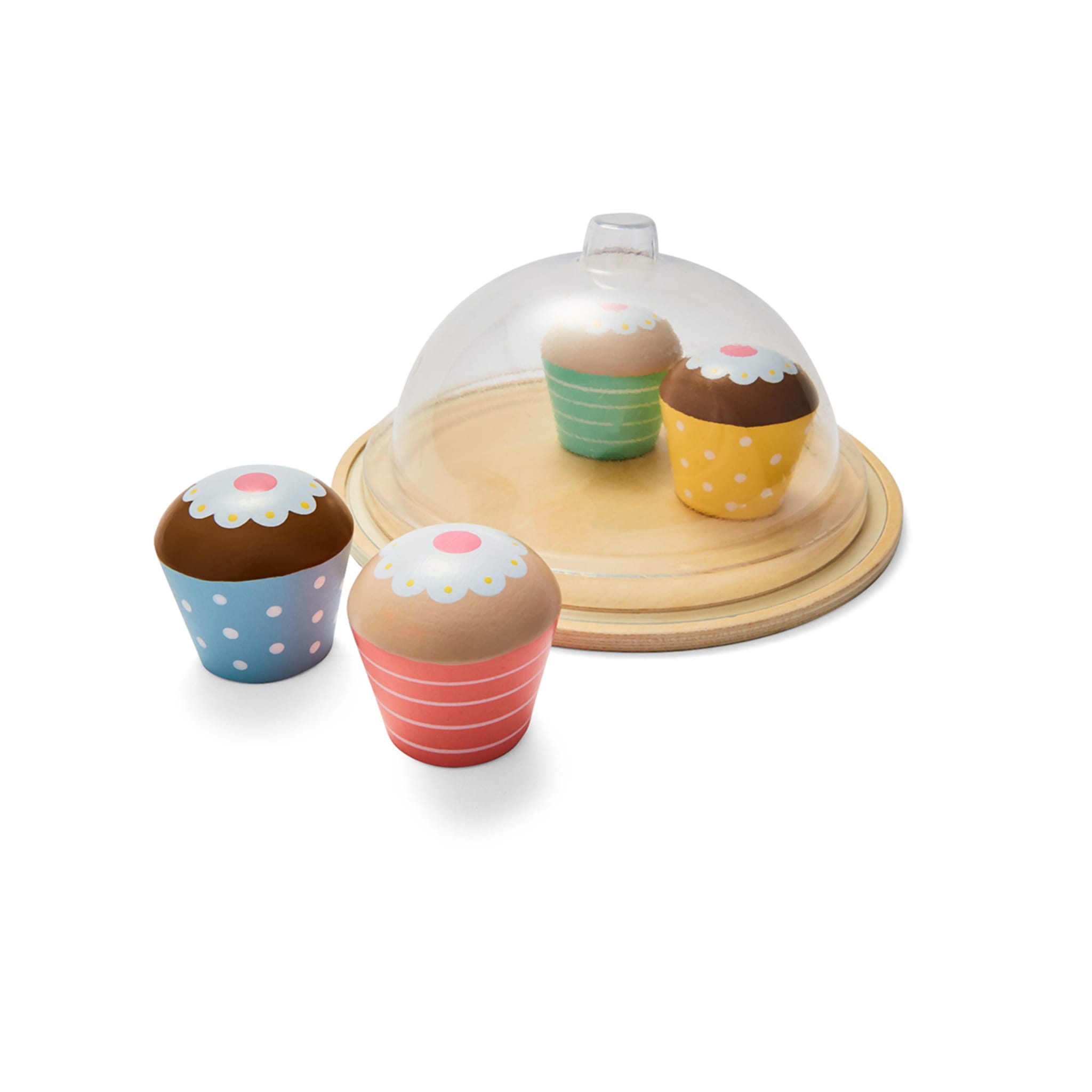 6 Piece Wooden Cupcakes Kmart