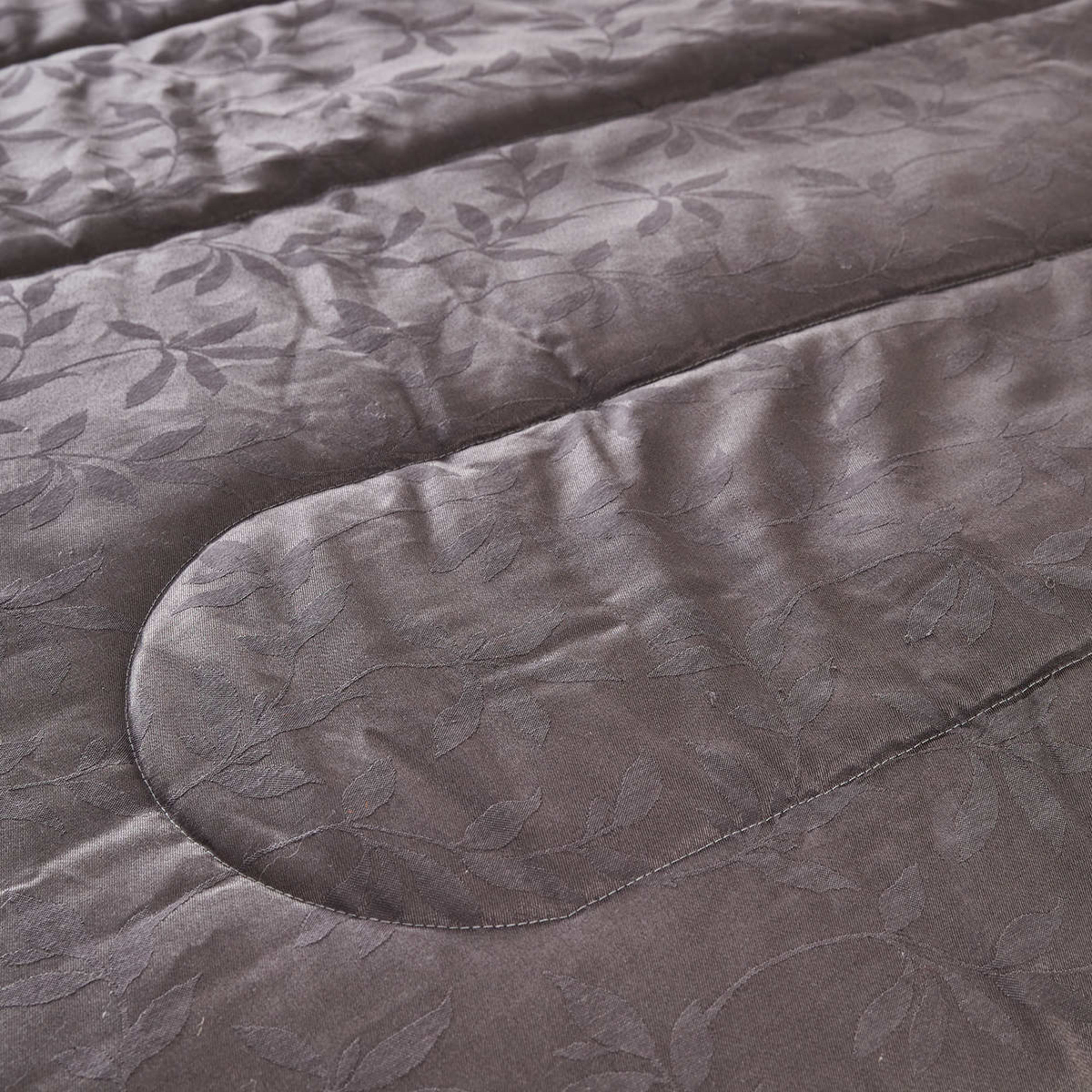 Mya Comforter Set Queen Bed, Charcoal Kmart NZ