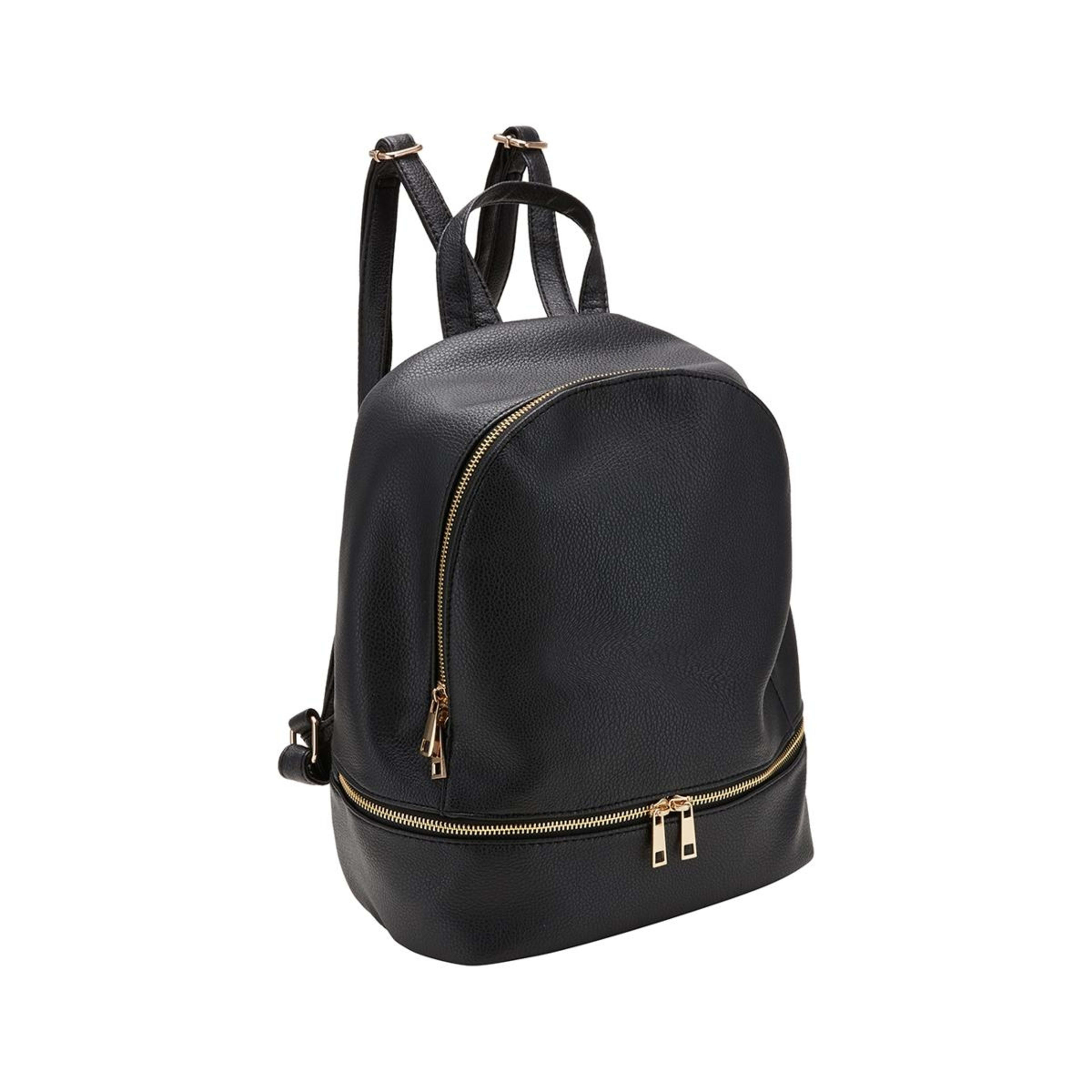 1 Double Zip Backpack Black, 1 of 4