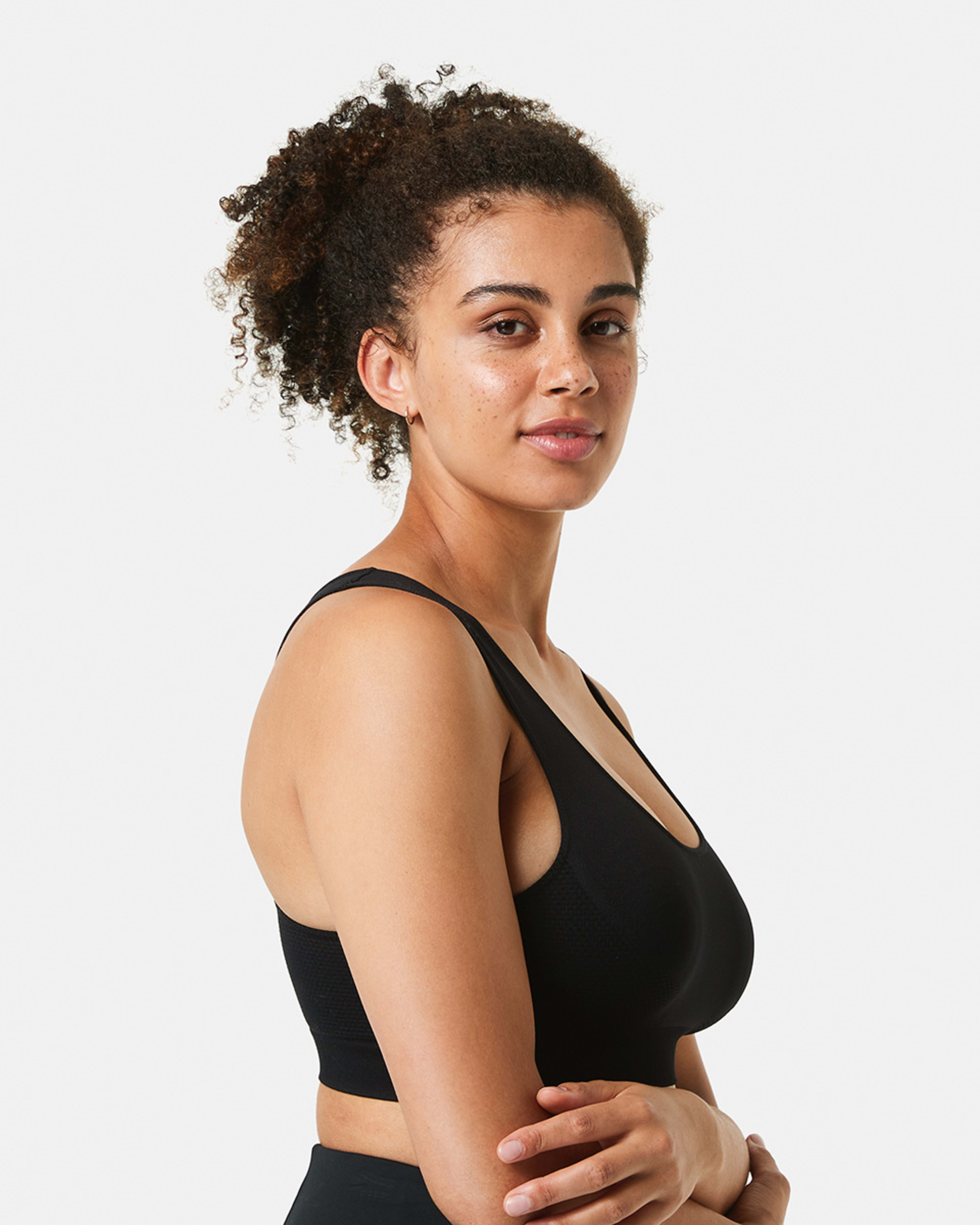 2 Sports Seamfree Crop Top BLACK, 2 of 5