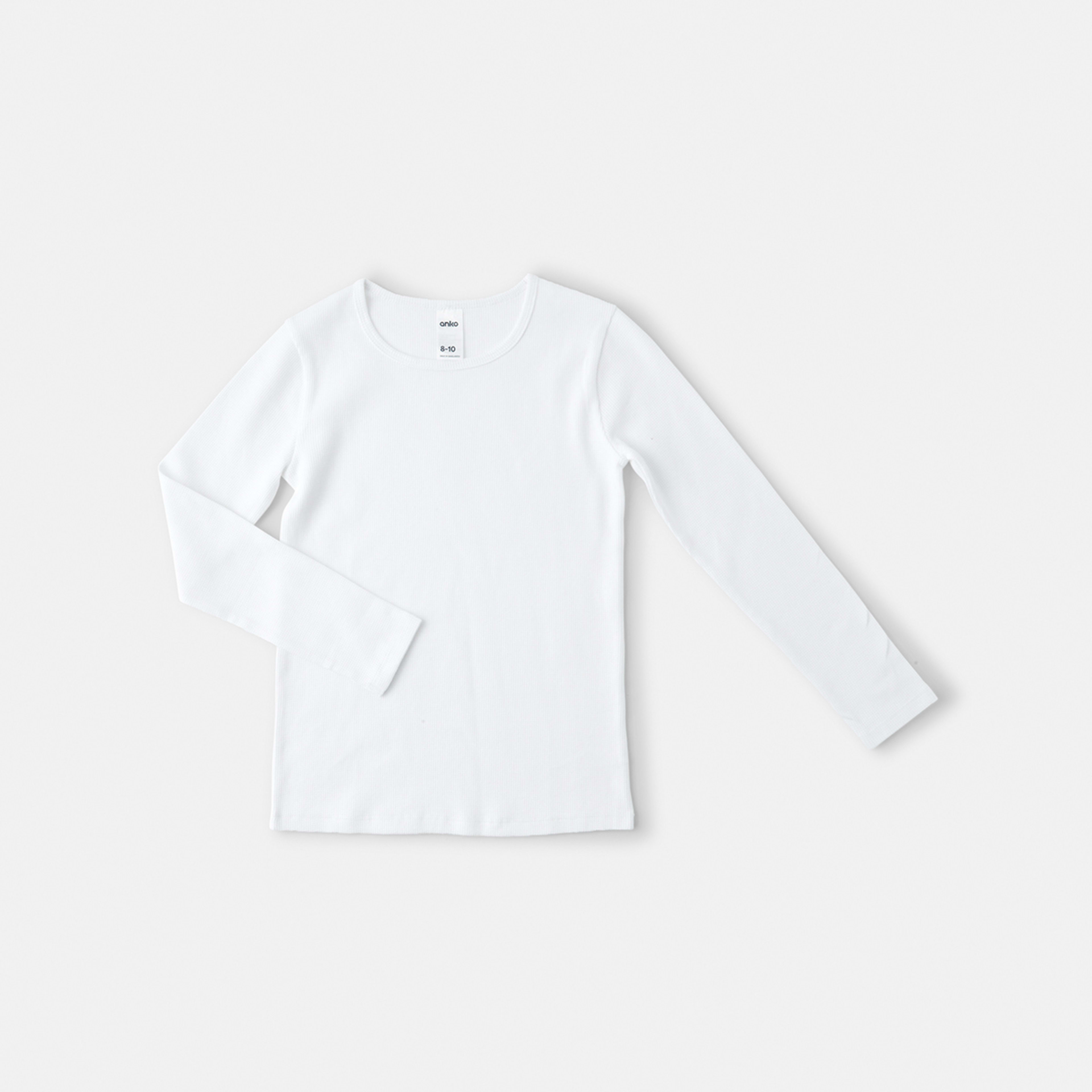 3 2 Pack Long Sleeve Thermal Top White, 3 of 5