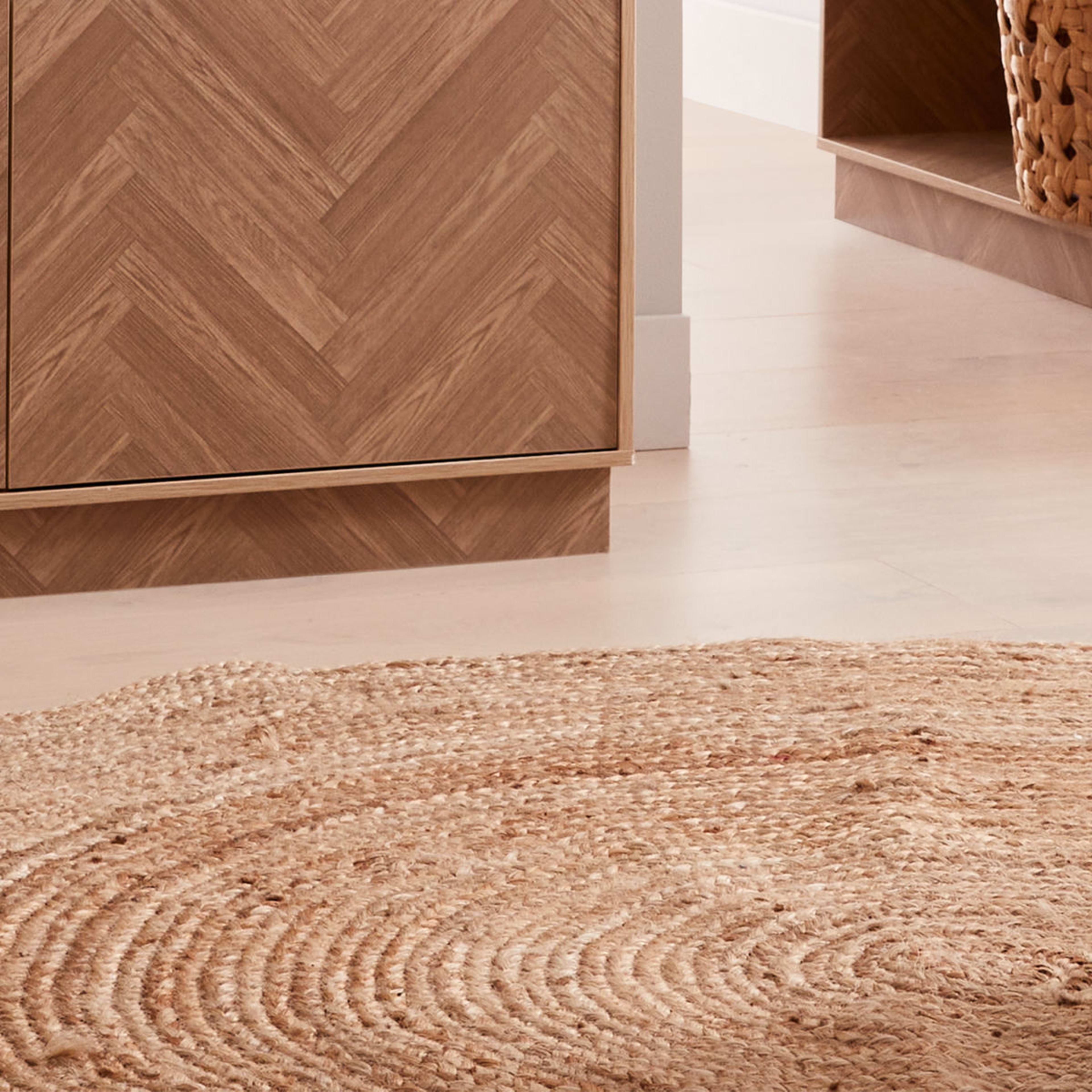 Round Jute Rug Natural 180cm Kmart