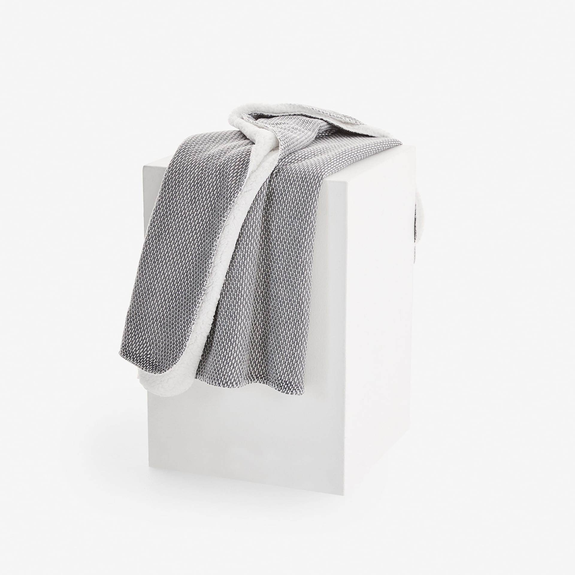 Sherpa Reverse Throw Grey Kmart NZ