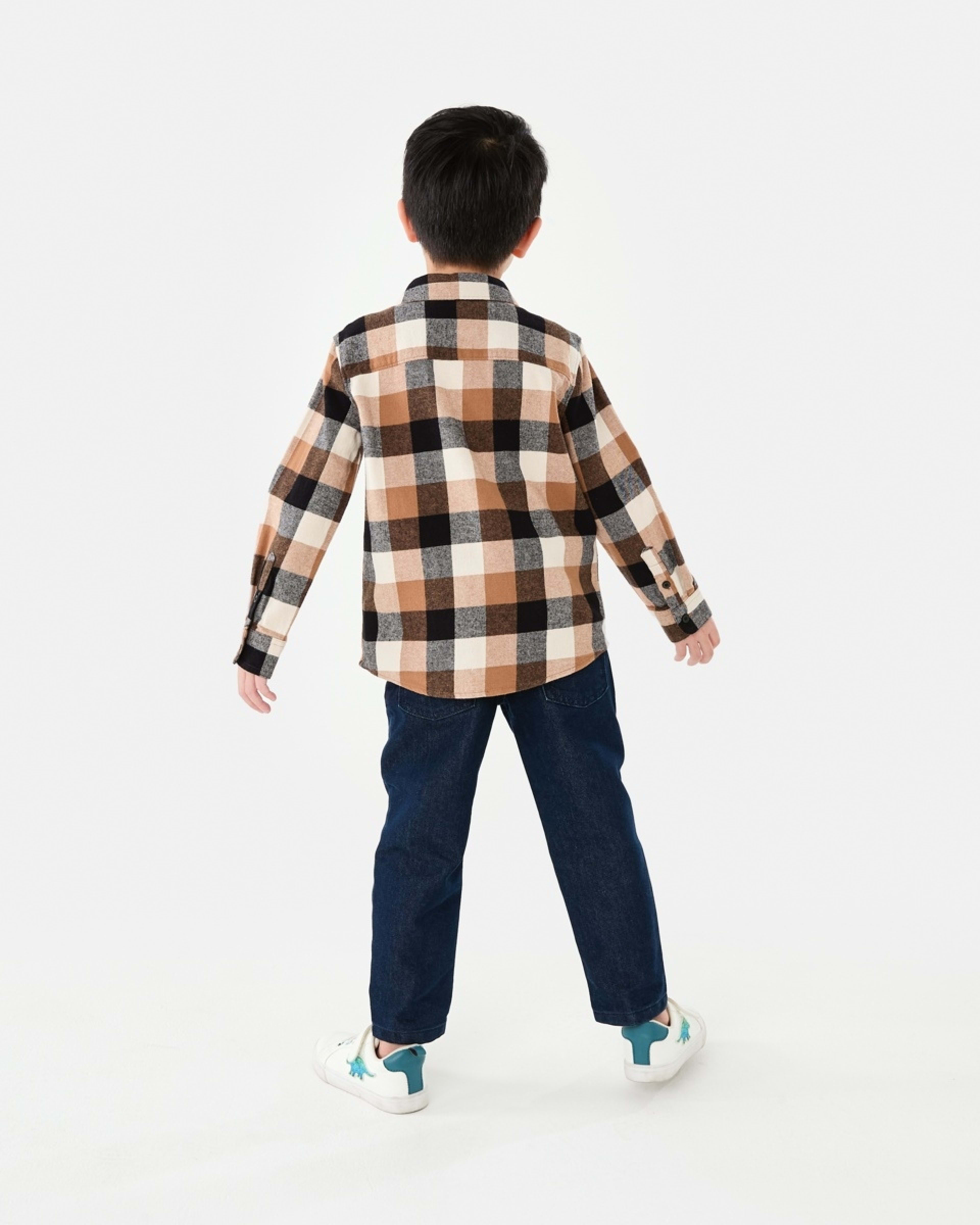 8 Yarn Dyed Flannel Shirt Three Tone Buffalo Check, 8 of 10