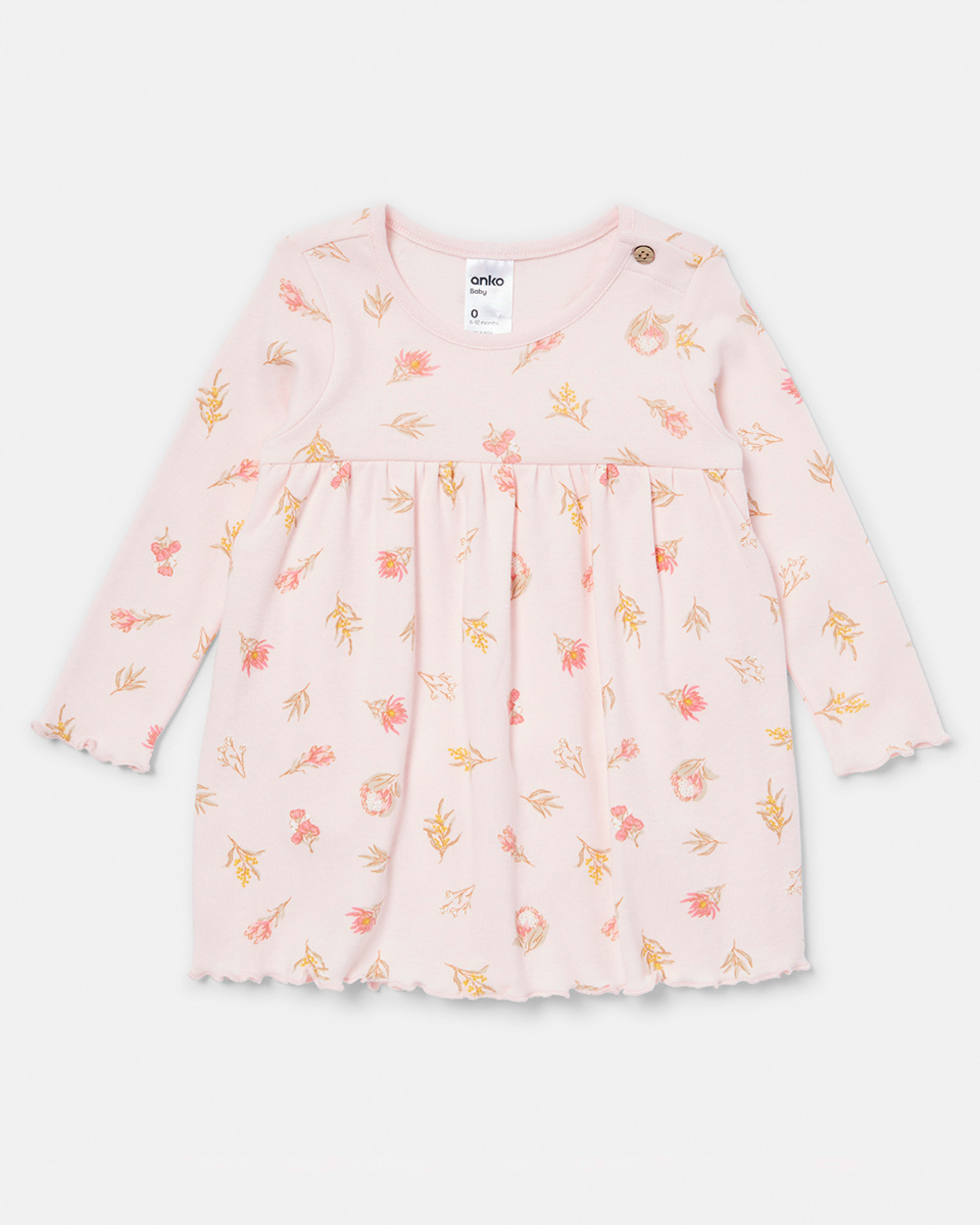 Newborn Long Sleeve Bodysuit Dress Kmart NZ