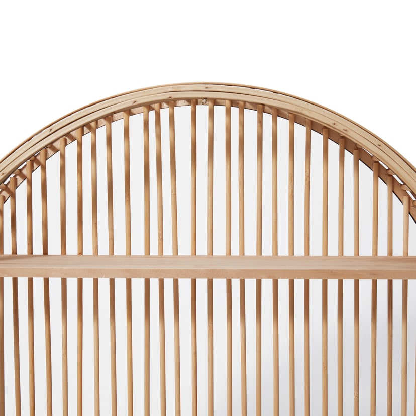 Rattan Look Round Wall Shelf Kmart