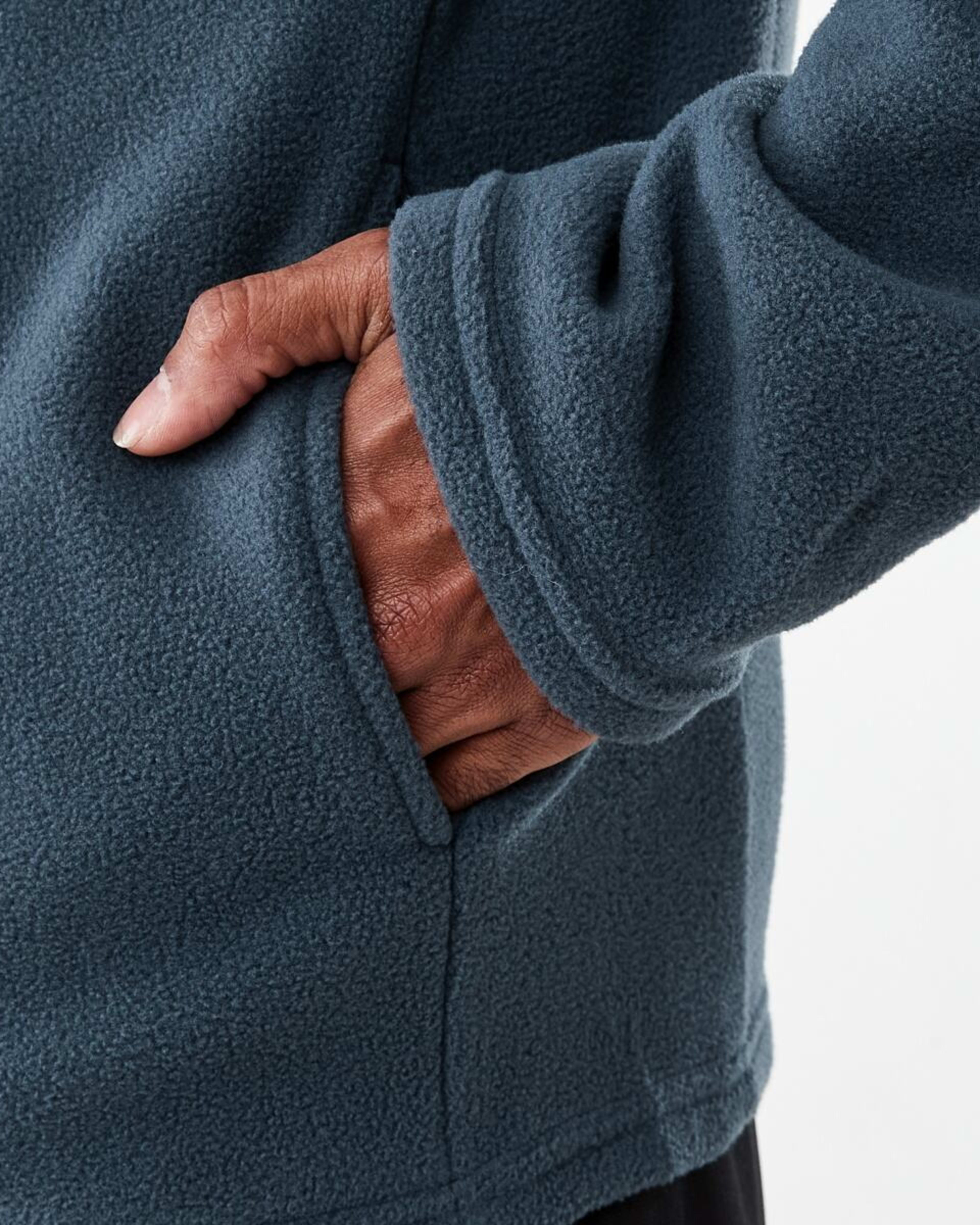 6 Active Mens Polar Fleece Quarter Zip Long Sleeve Navy W25, 6 of 6