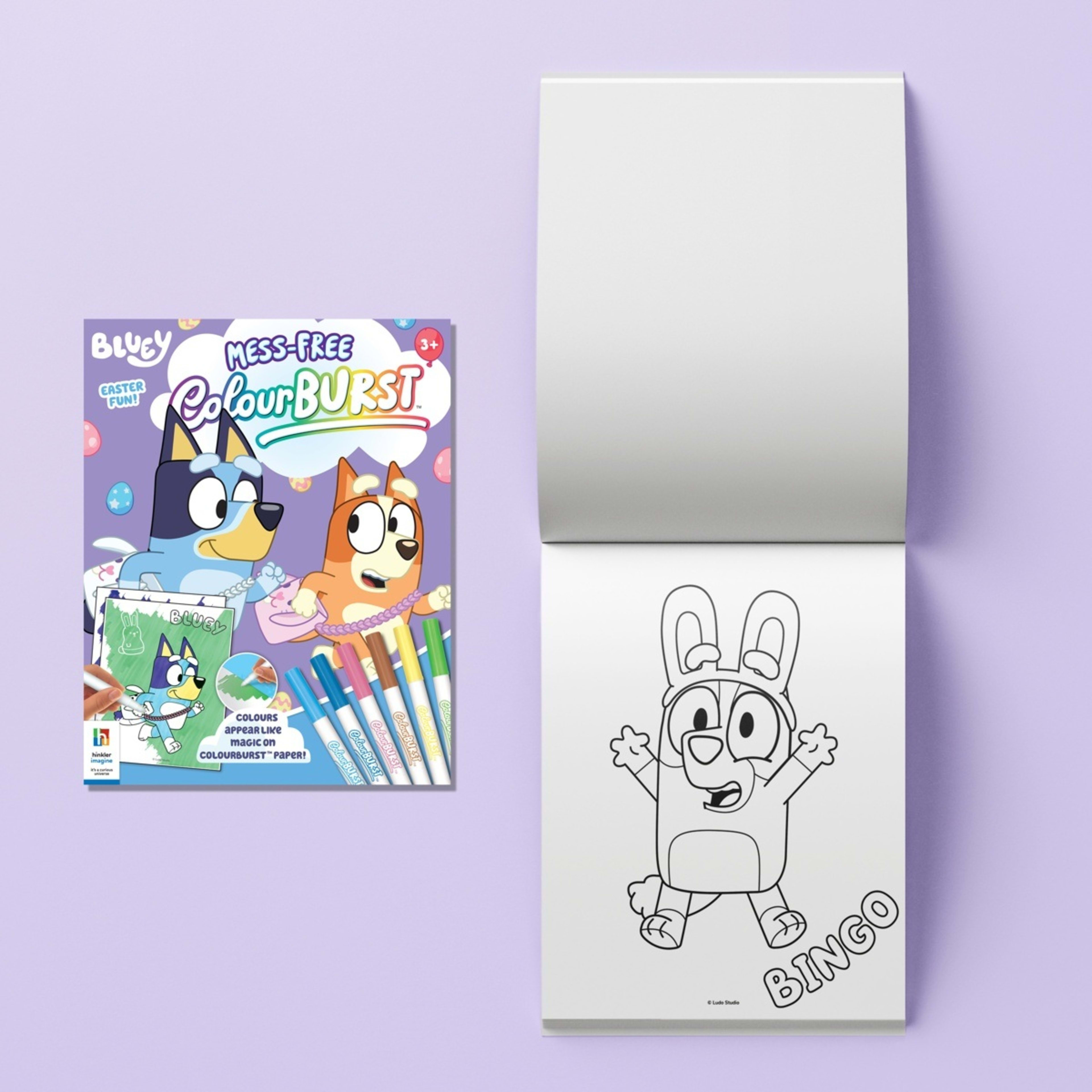 4 INKredibles Bluey Mess-Free ColourBurst Activity Kit - Book, 4 of 6