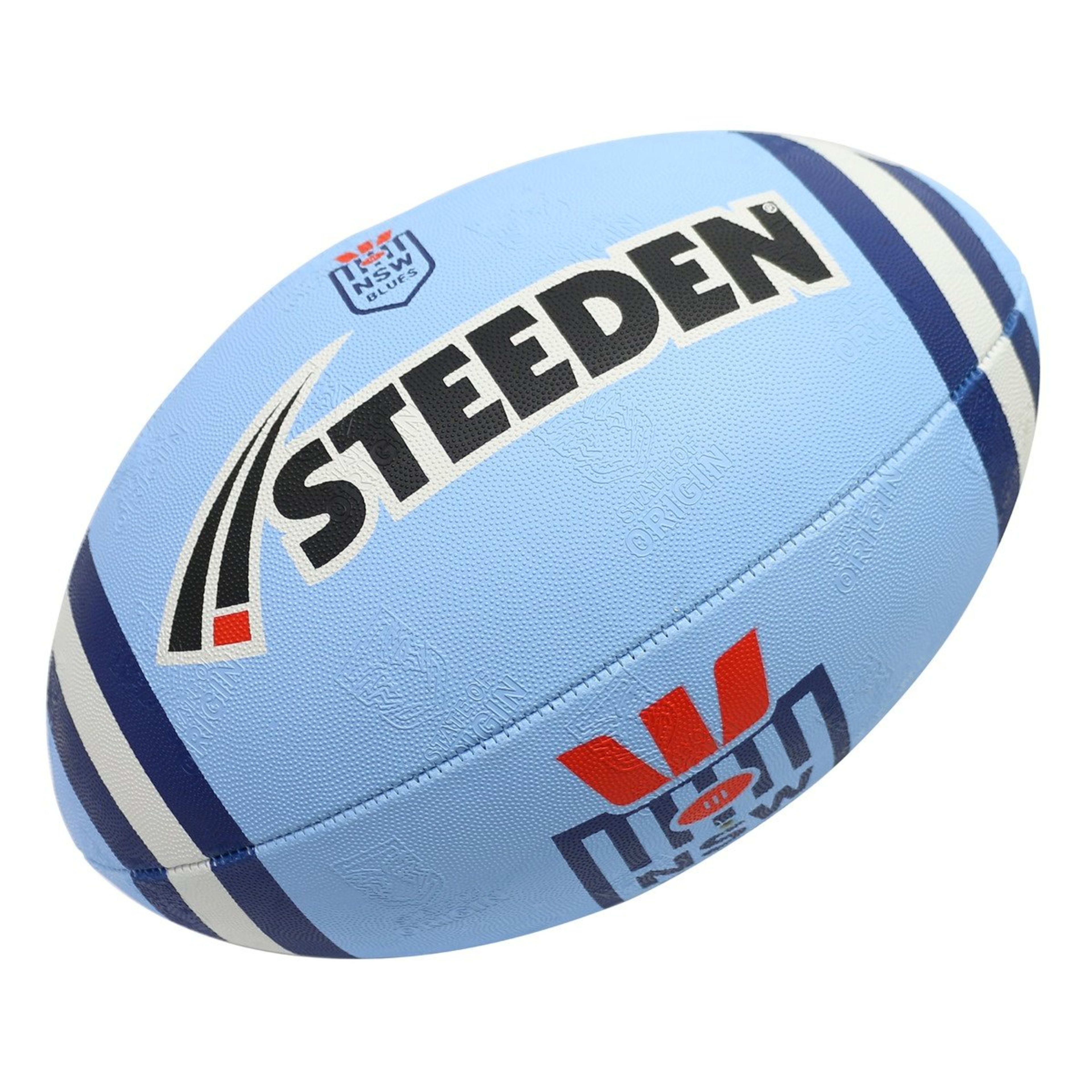 1 NSW Blues Steeden Rugby Ball - Size 3
