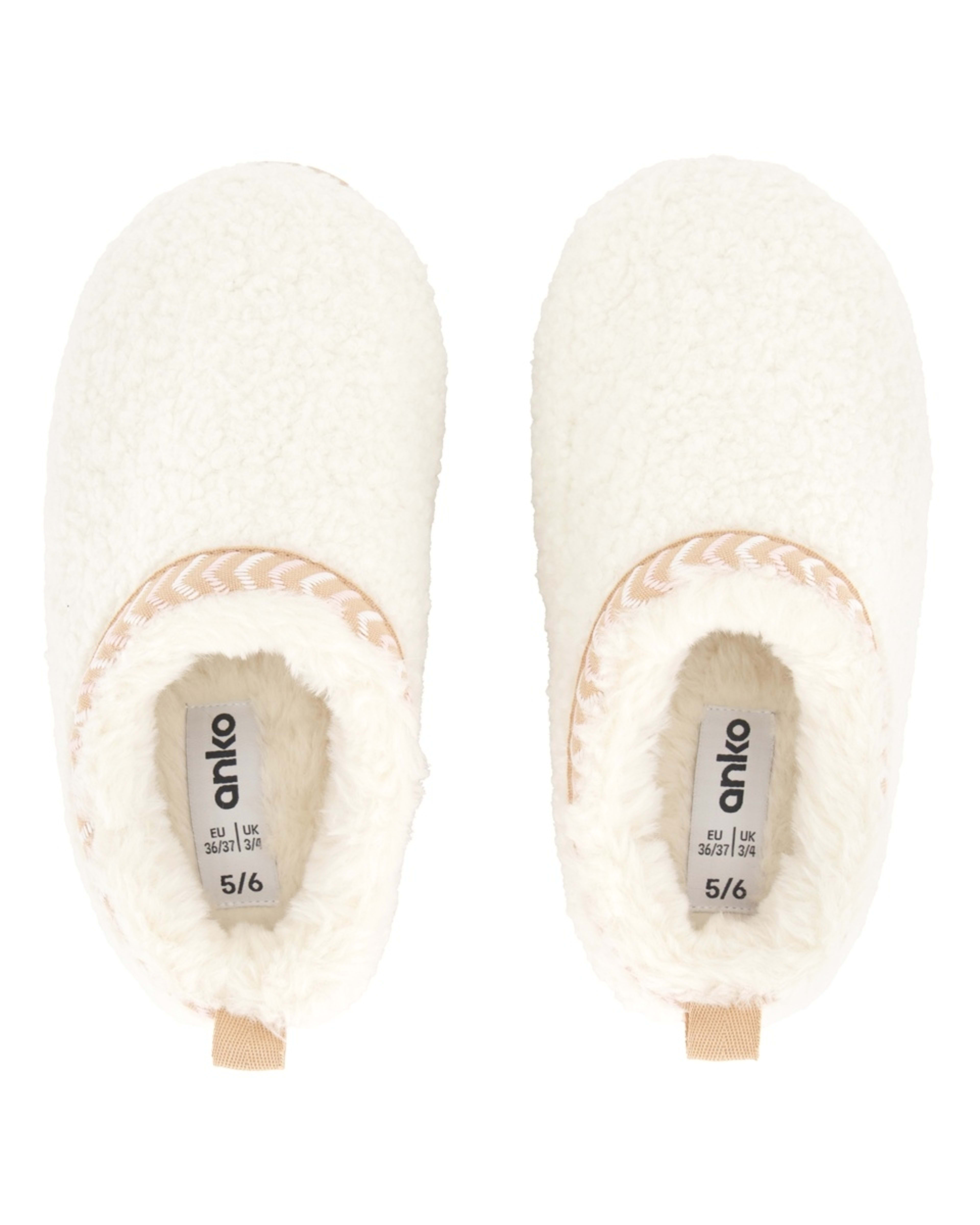 2 Scuff Platform Trim Slippers Snw White, 2 of 3