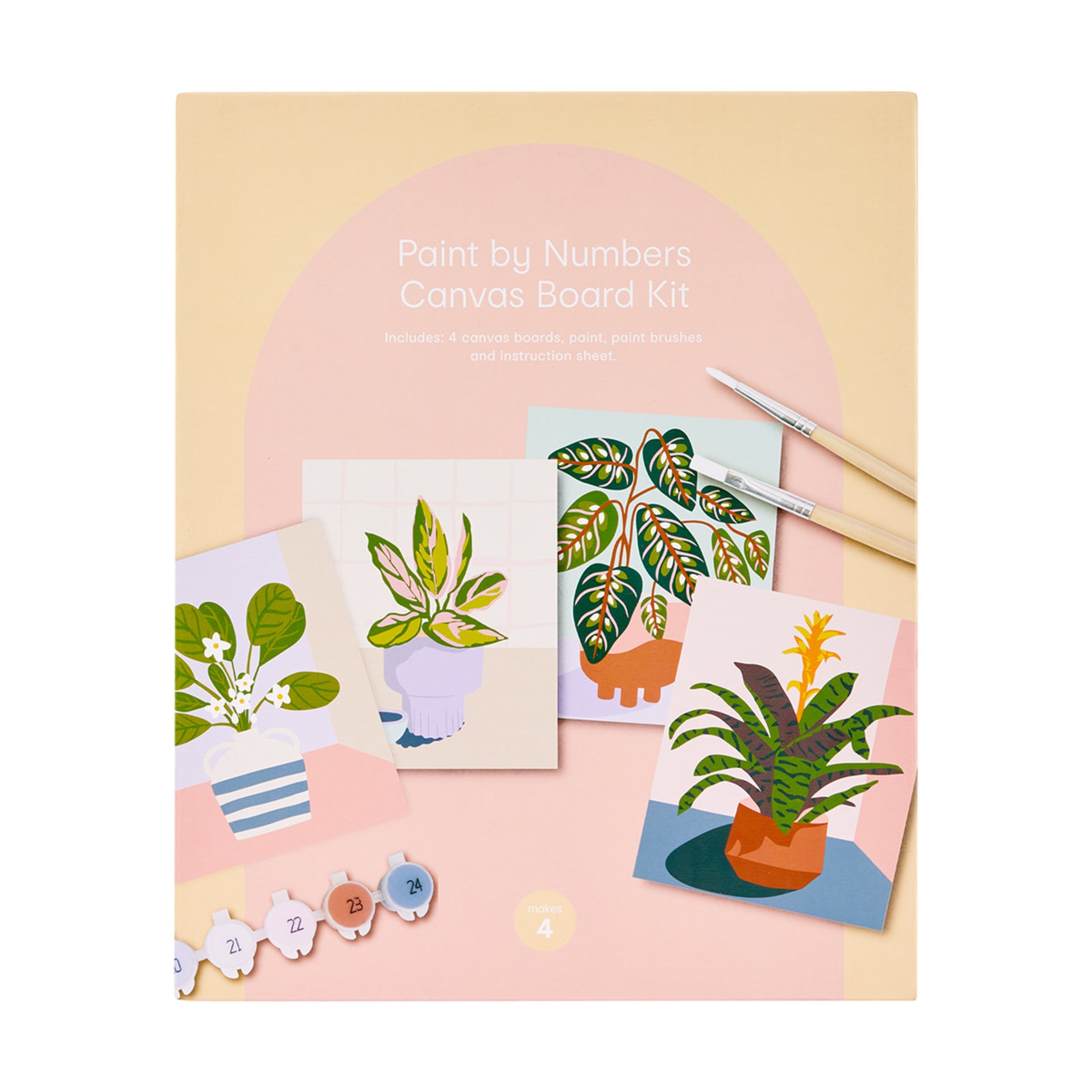 Paint by Numbers Canvas Board Kit Kmart