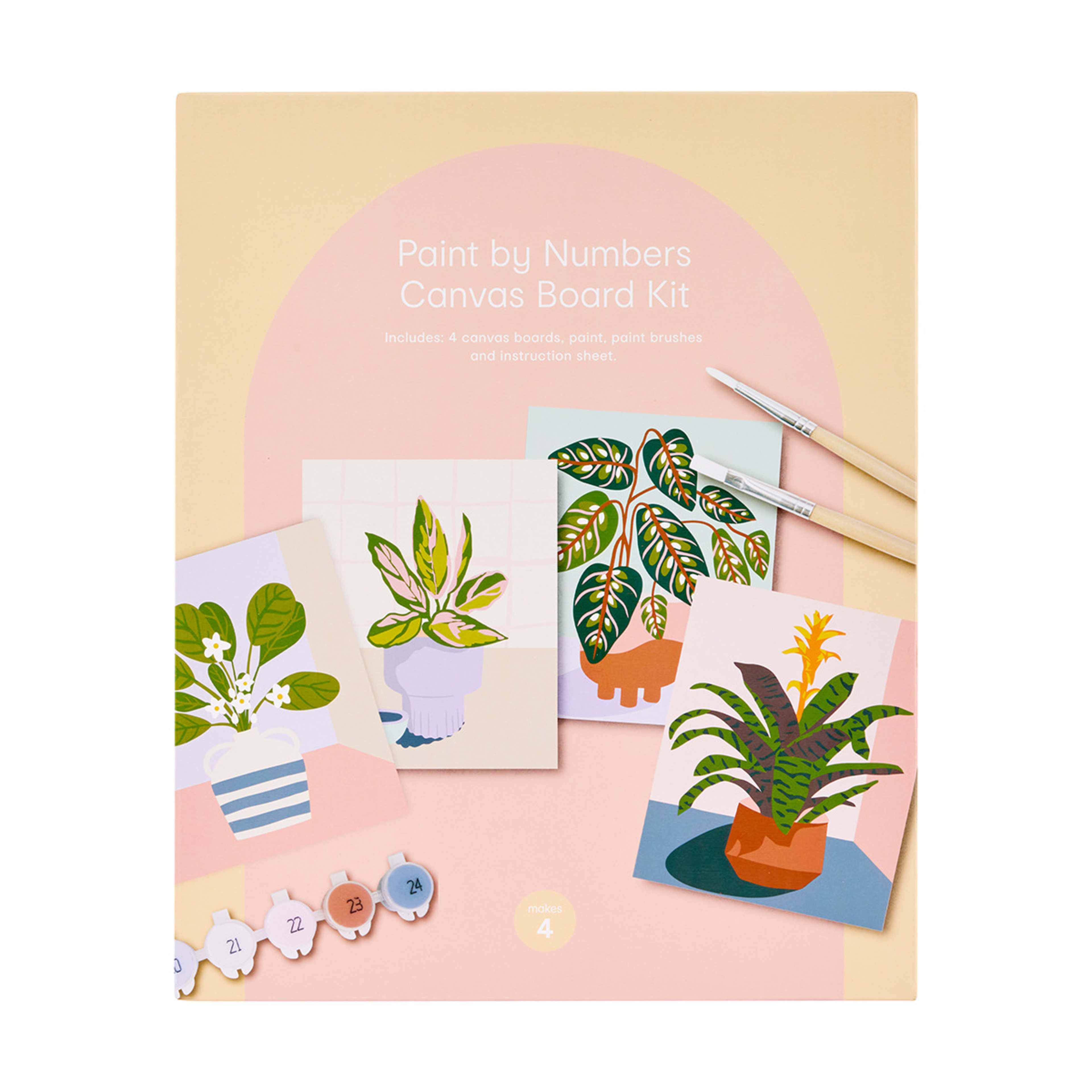 Paint by Numbers Canvas Board Kit Kmart