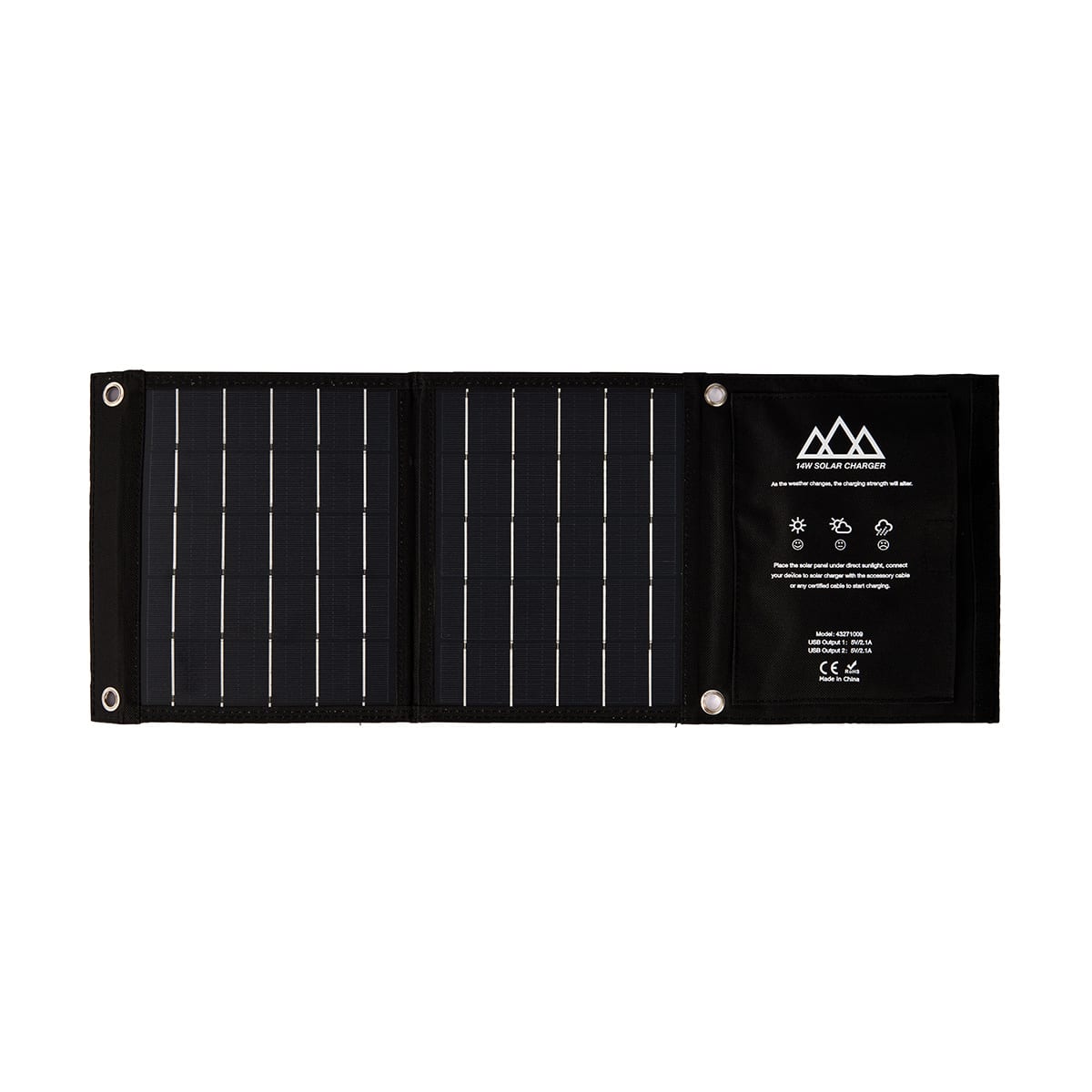 14W Portable Folding Solar Panel Kmart