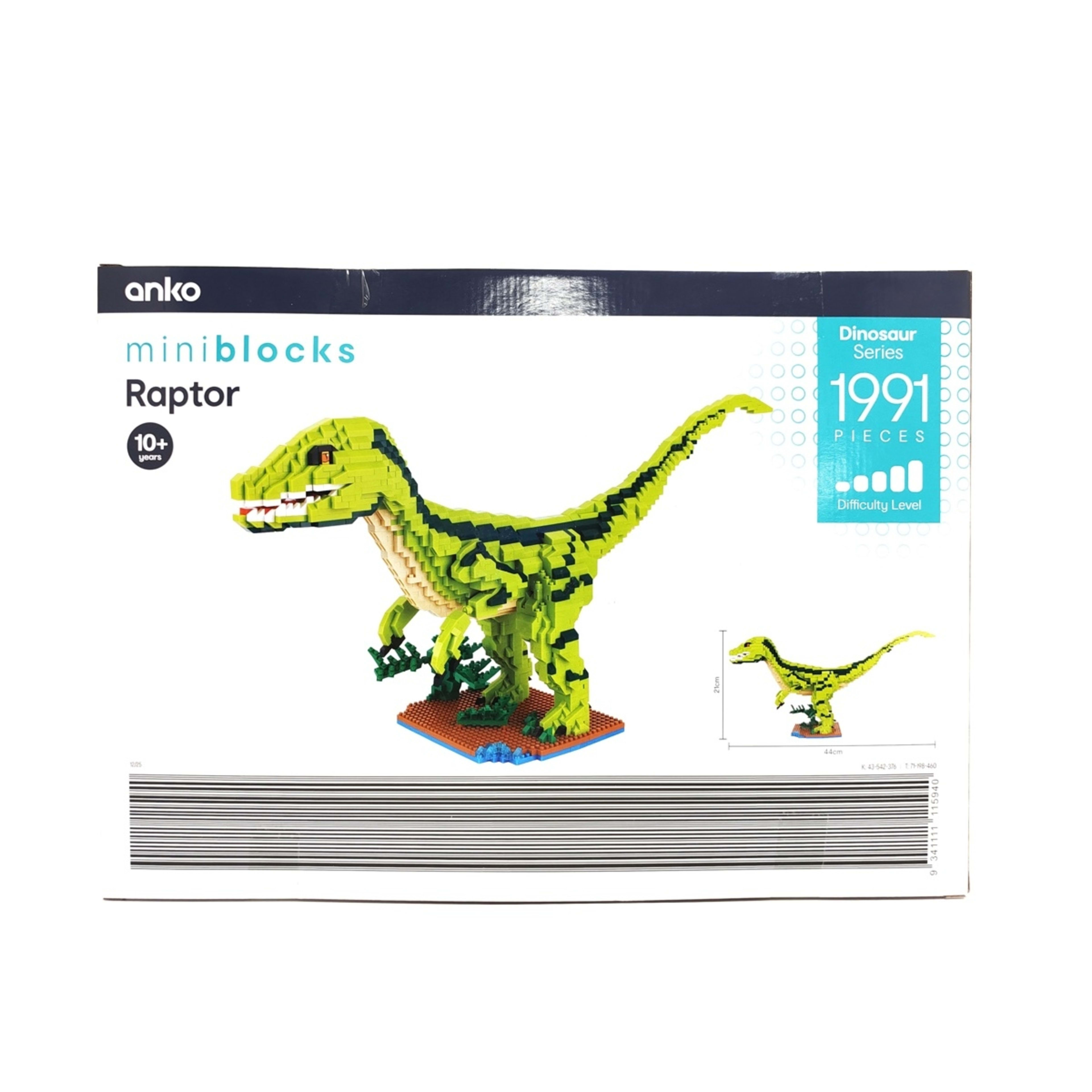 5 1991 Piece Mini Blocks Dinosaur Series: Raptor, 5 of 5