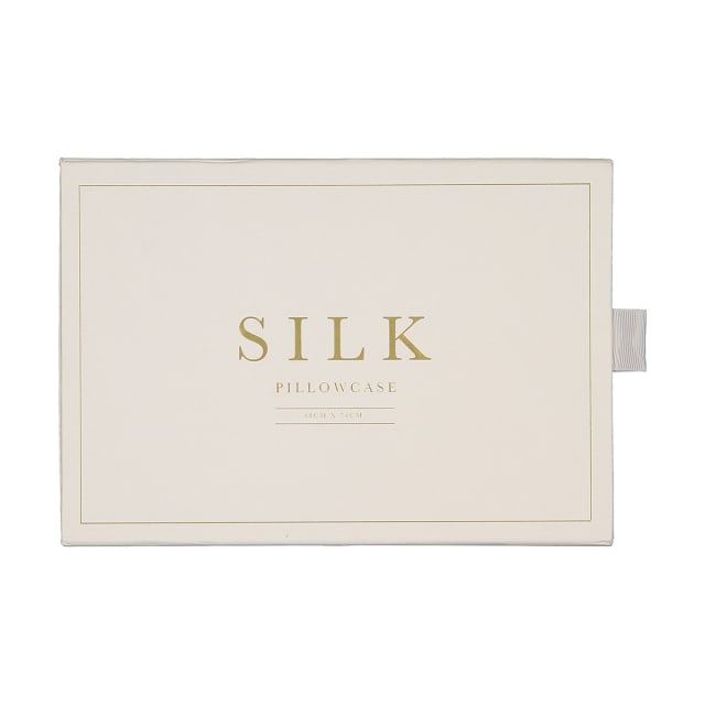 Silk Pillowcase Silver Kmart