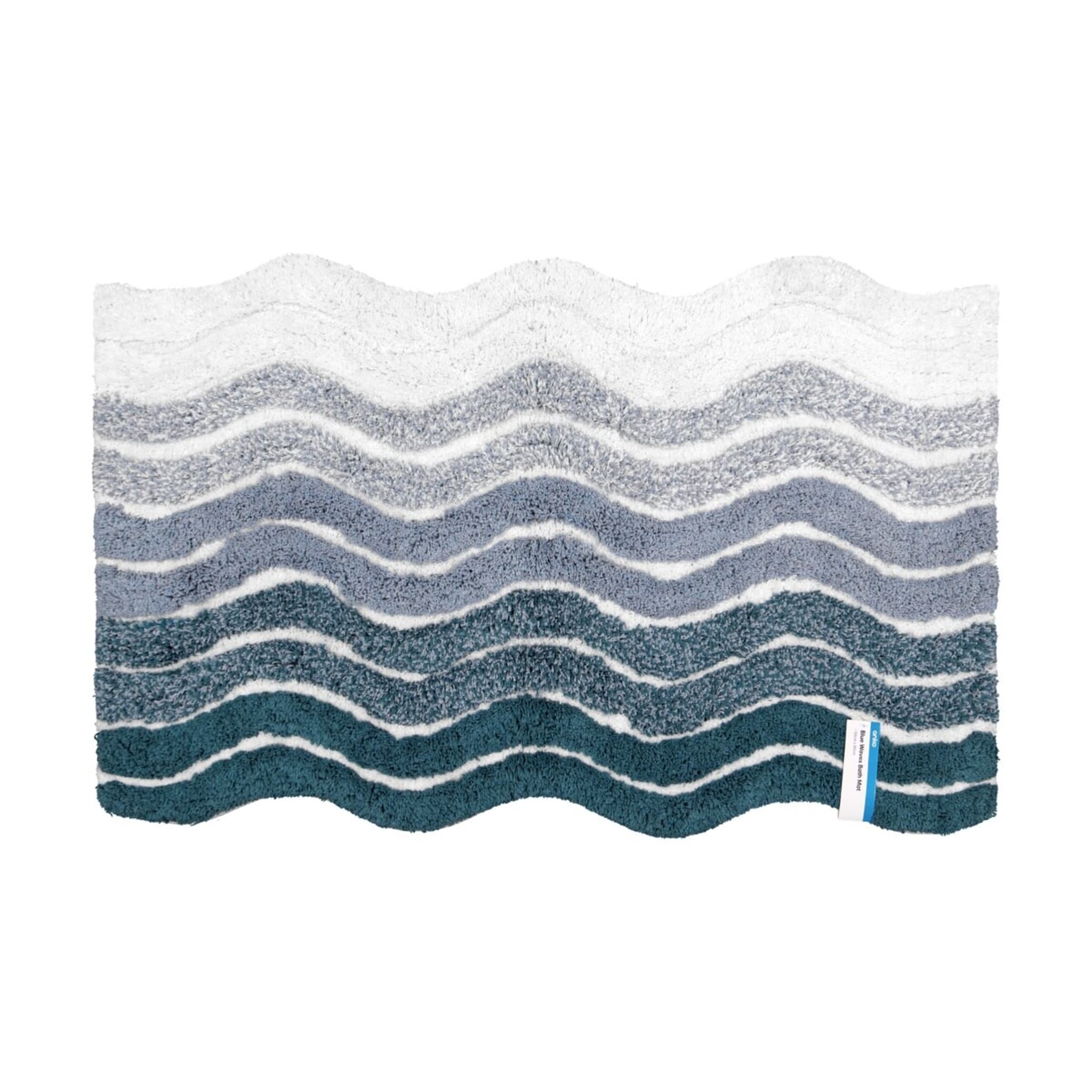 Blue Waves Bath Mat - Kmart