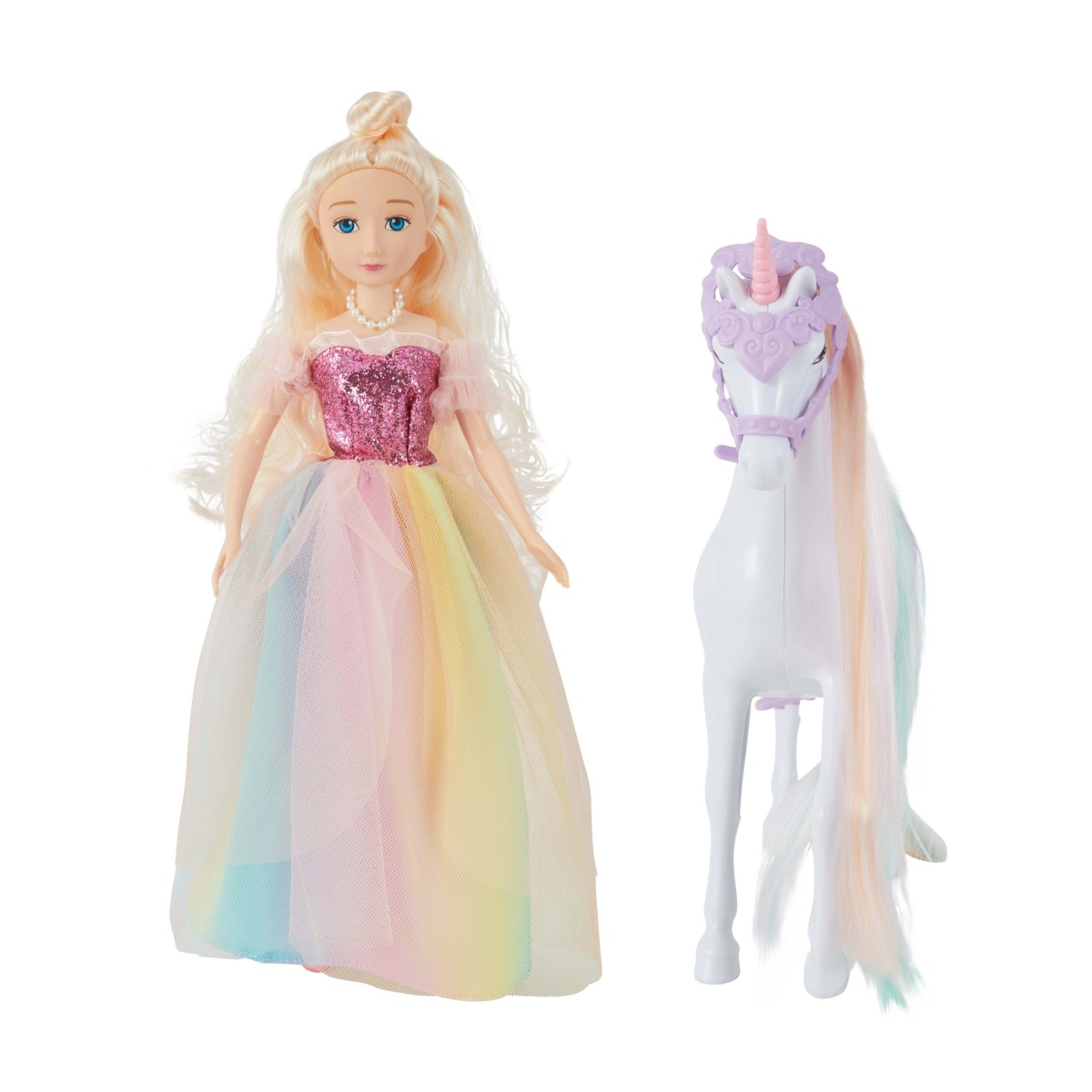 2 5 Piece Fashion Doll Unicorn Fantasy Set, 2 of 10