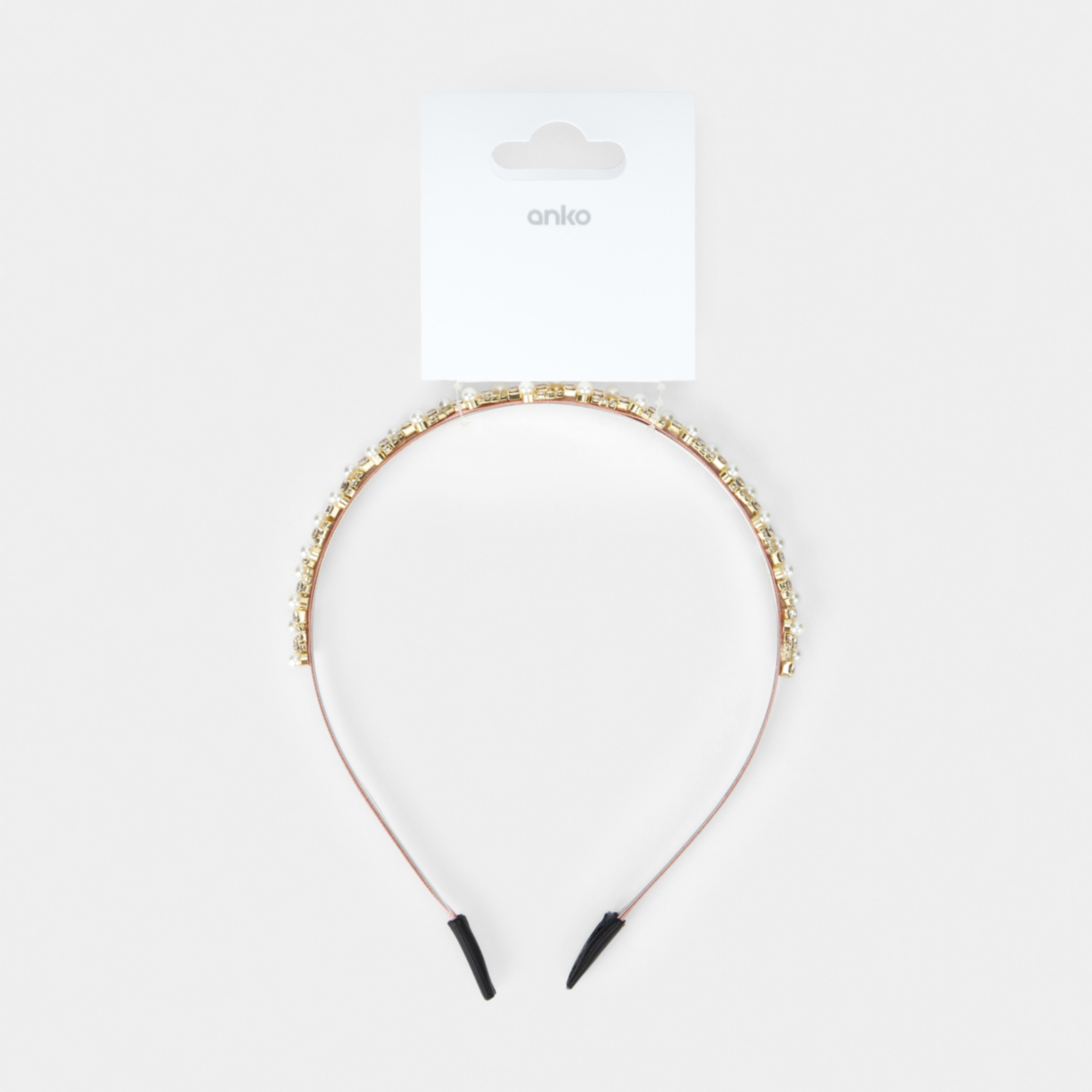 Faux Pearl Diamante Headband Kmart