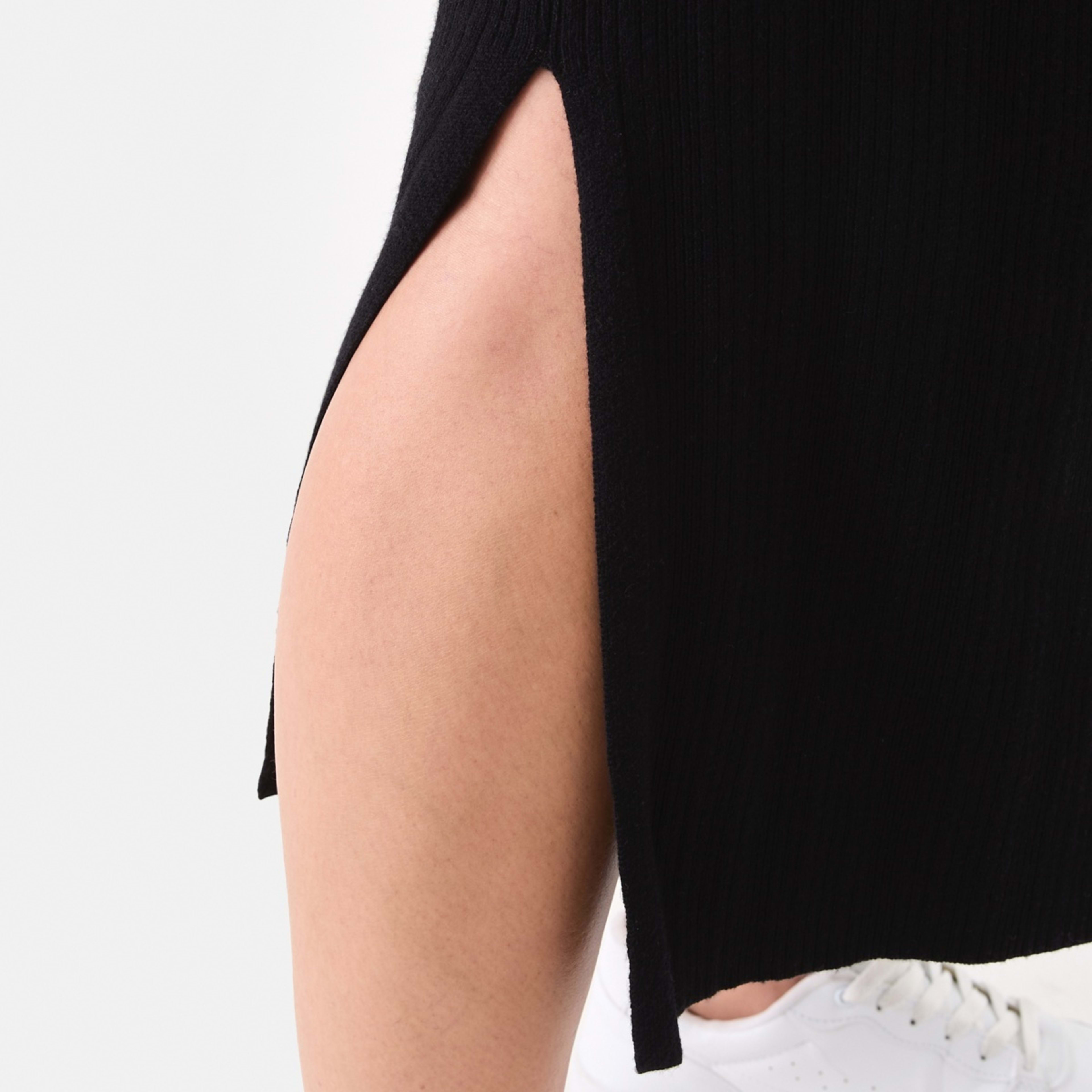 4 Maternity Rib Column Skirt Black, 4 of 5