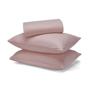 Plain Dyed Cotton Flannelette Sheet Set - Queen Bed, Pink