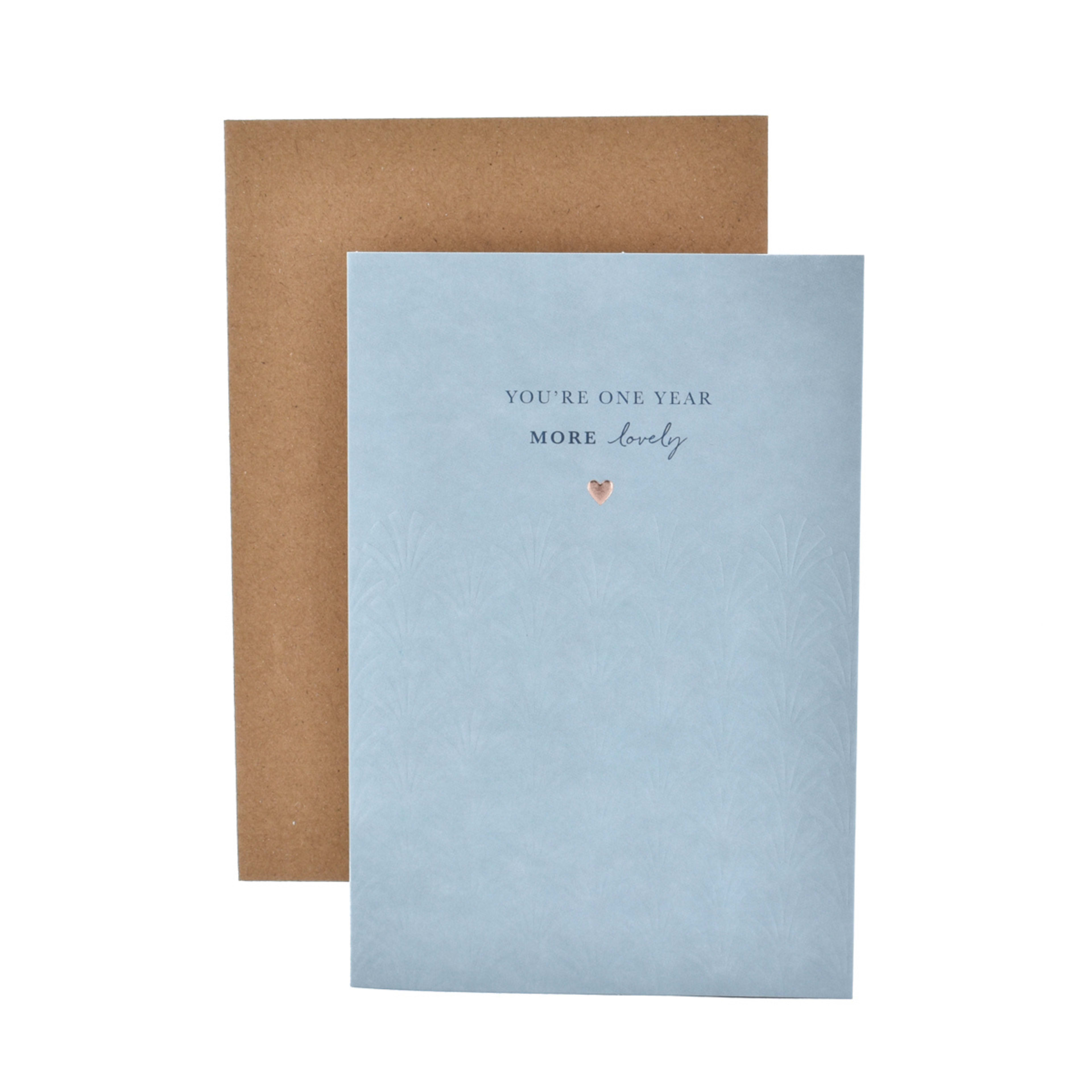 1 Hallmark Birthday Card - One Year More Lovely