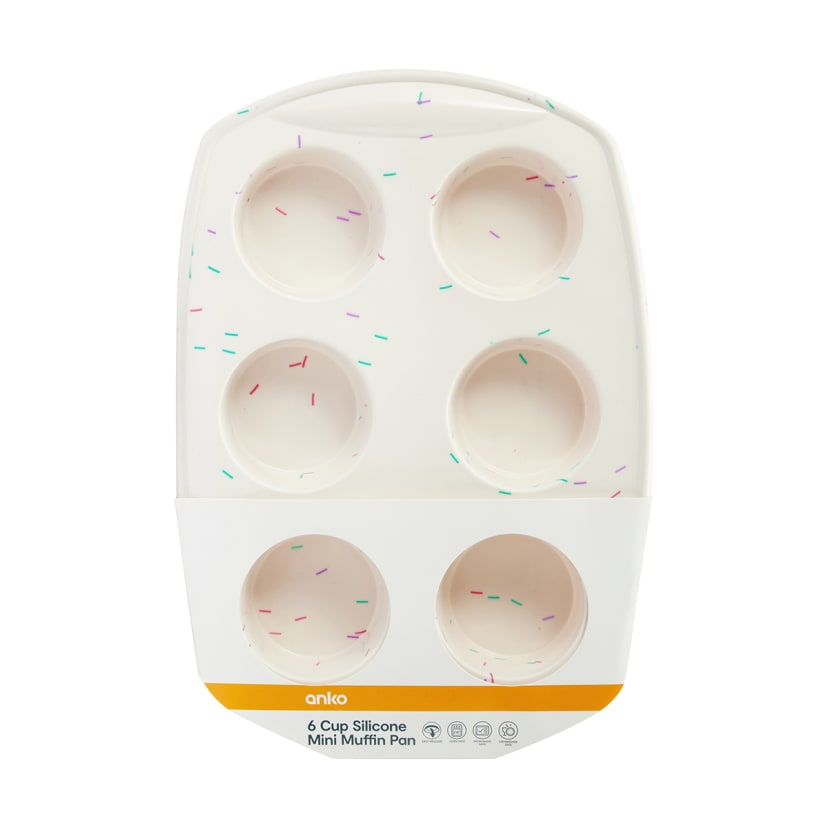 6 Cup Silicone Muffin Pan Kmart