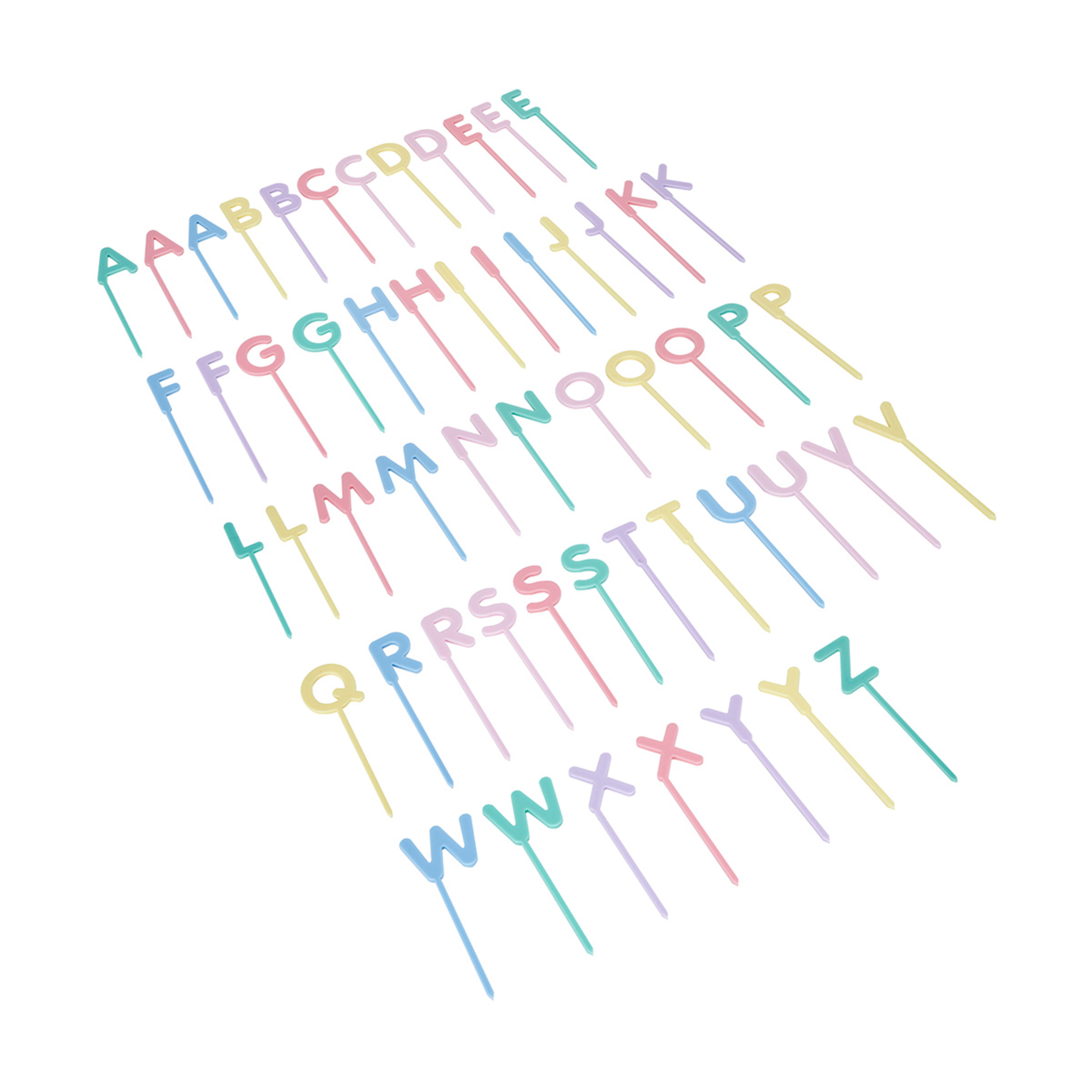 55 Piece Letter Cake Toppers Kmart