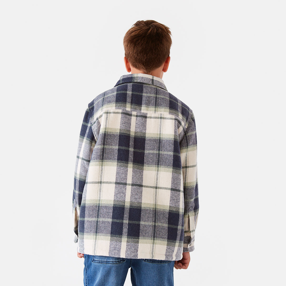 Sherpa Lined Plaid Jacket Kmart