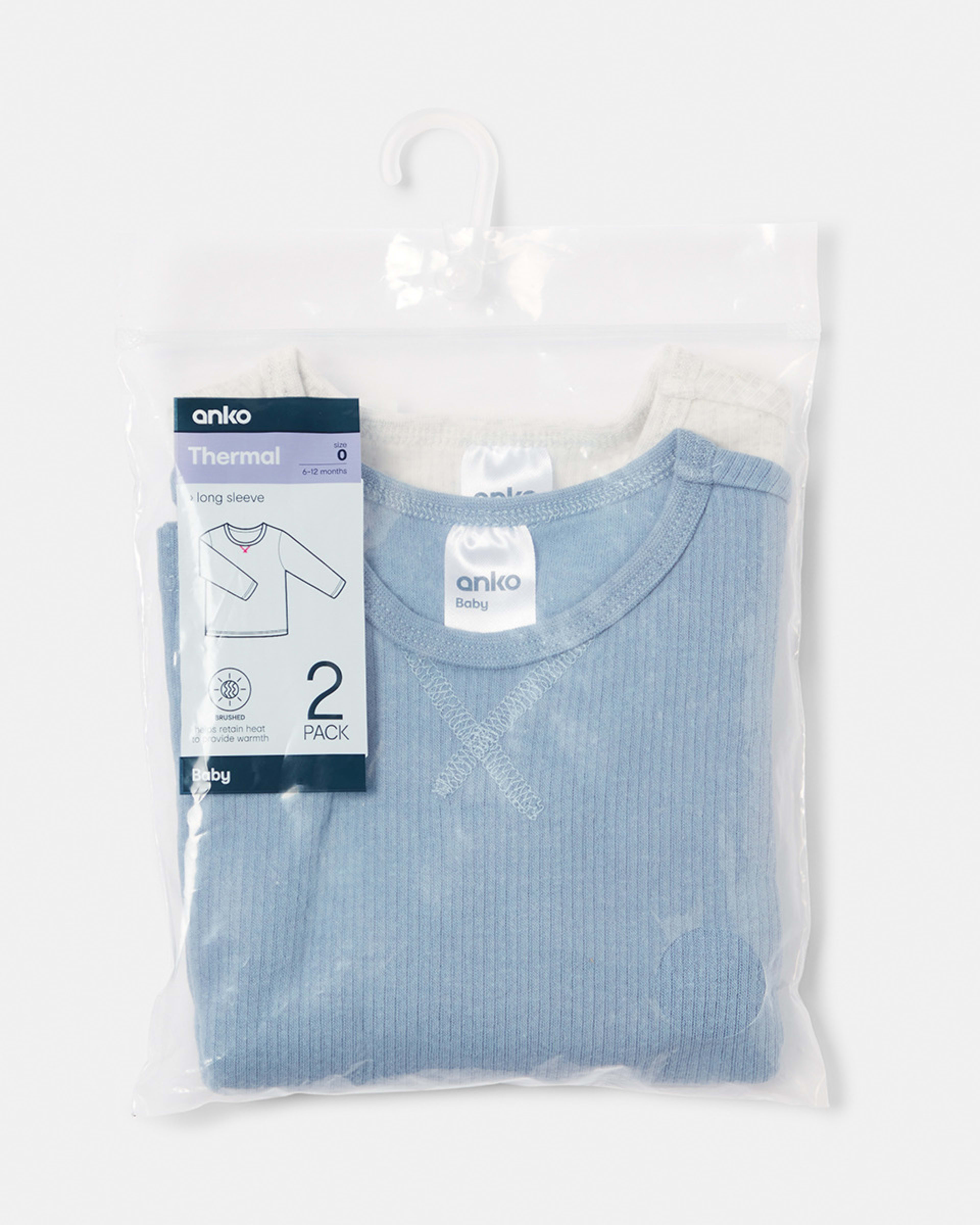 2 Pack Baby Thermals Kmart