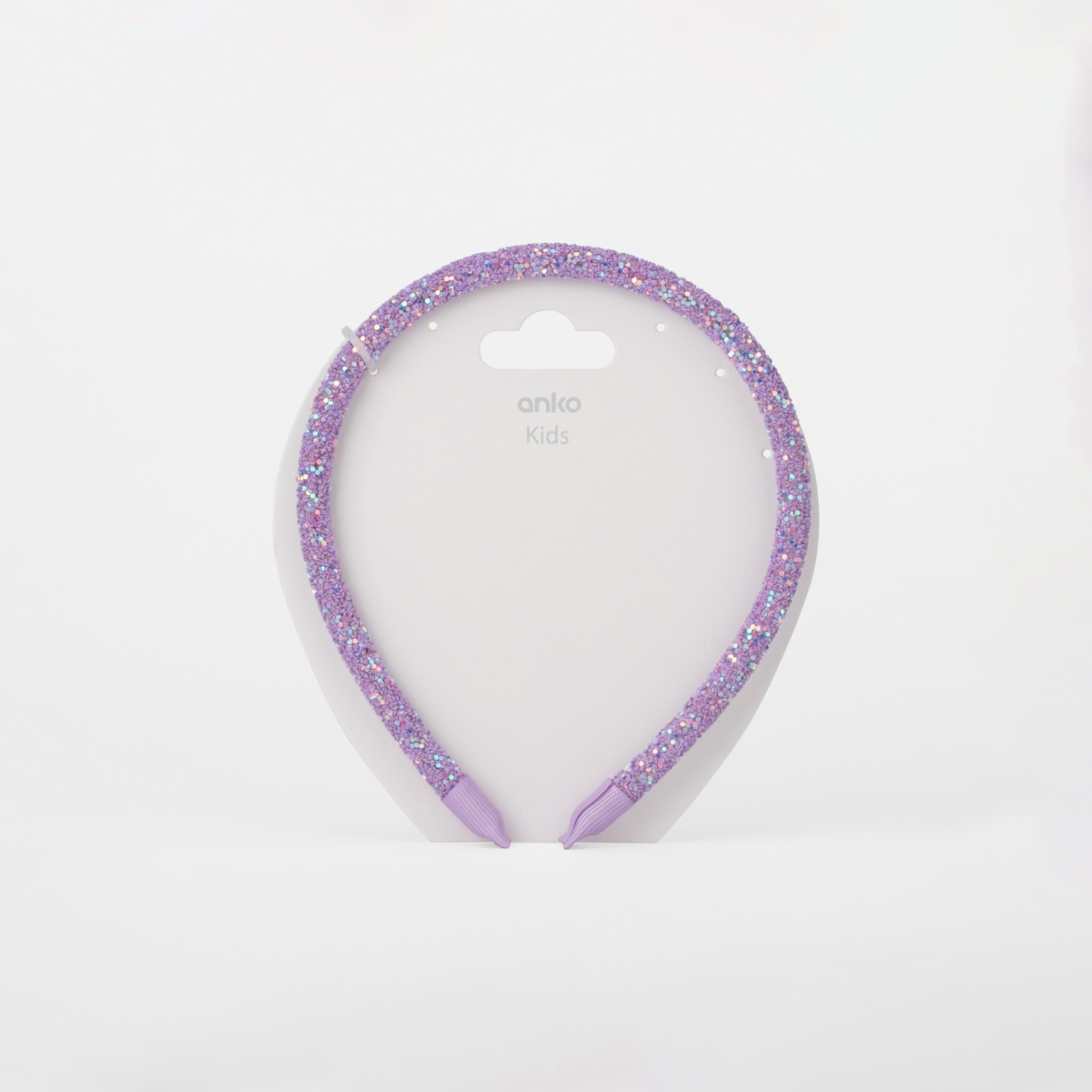 4 Glitter Hairband - Purple, 4 of 4