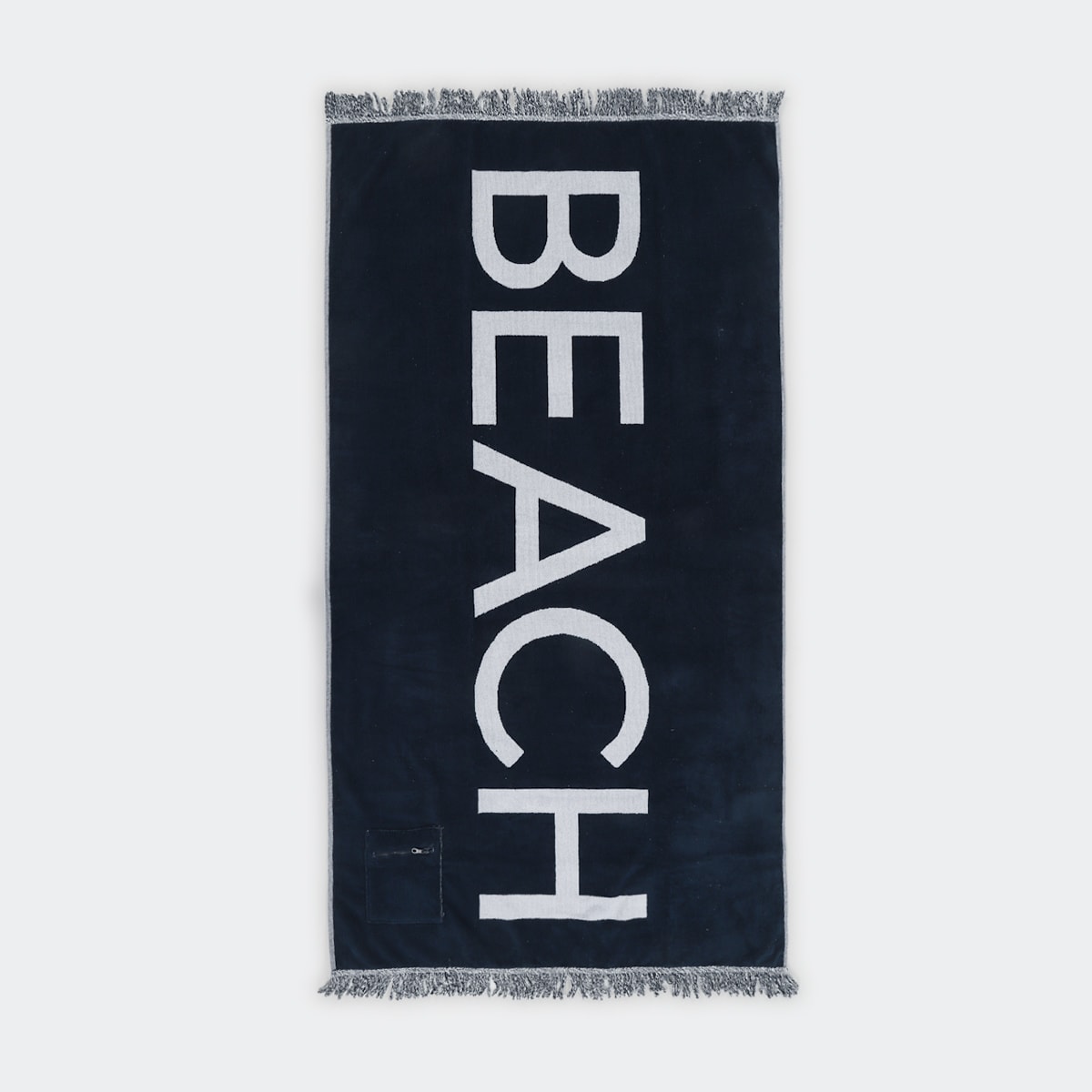 Cotton Beach Towel Large Navy Kmart